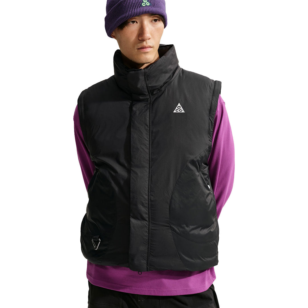 NIKE ACG（ナイキ エーシージー）| NIKE ACG WHISPERING PEAKS THERMA-FIT ADV JACKET / BLACK/SUMMIT WHITE | スノーボード・スケートボードのTACTICS JAPAN