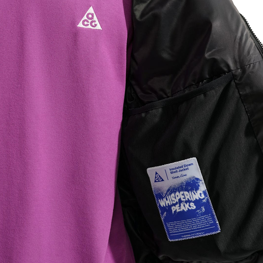 NIKE ACG（ナイキ エーシージー）| NIKE ACG WHISPERING PEAKS THERMA-FIT ADV JACKET / BLACK/SUMMIT WHITE | スノーボード・スケートボードのTACTICS JAPAN