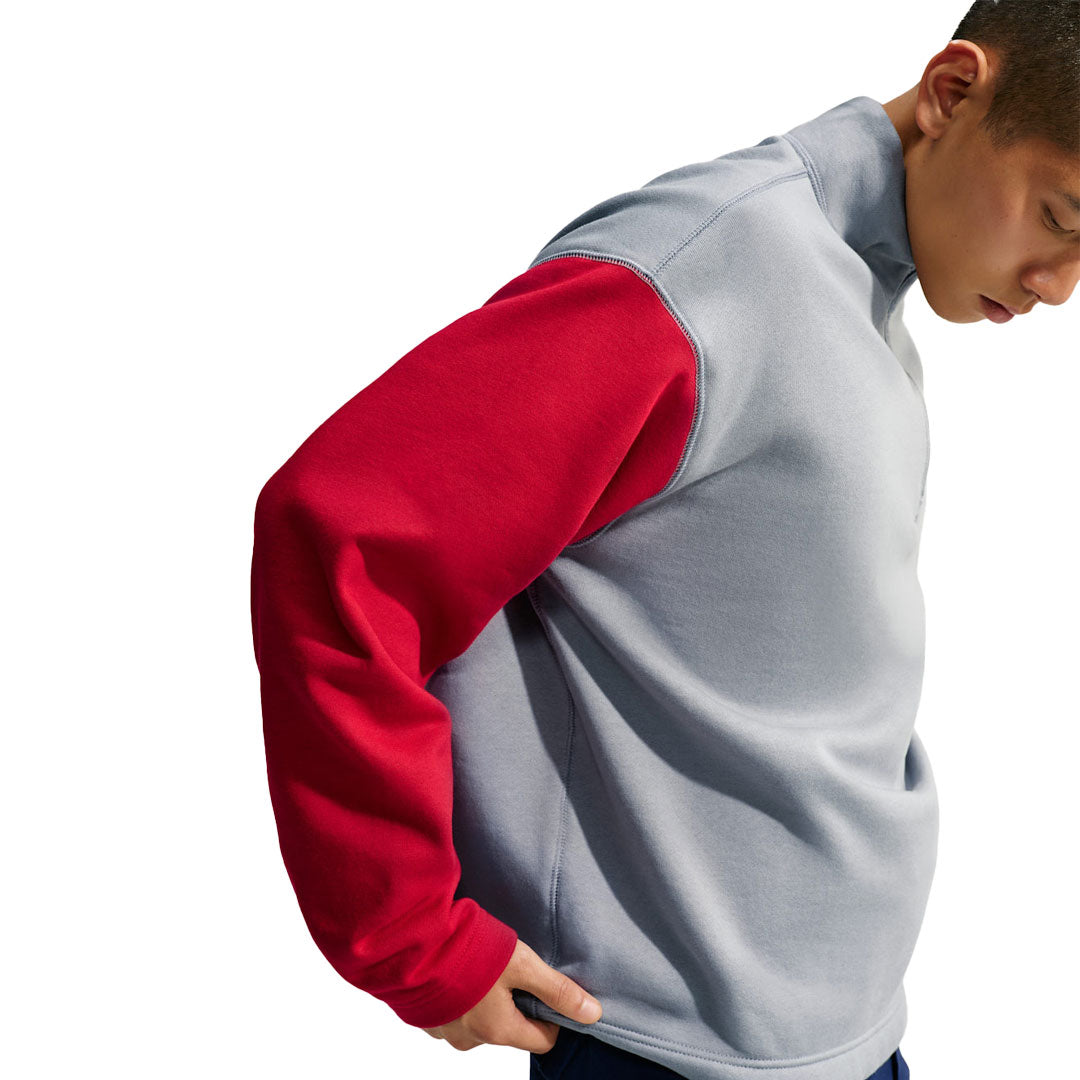 NIKE SB（ナイキ スケートボーディング）| NIKE SB FLEECE 1/2-ZIP SKATE SWEATSHIRT / GYM RED/STEALTH | スノーボード・スケートボードのTACTICS JAPAN