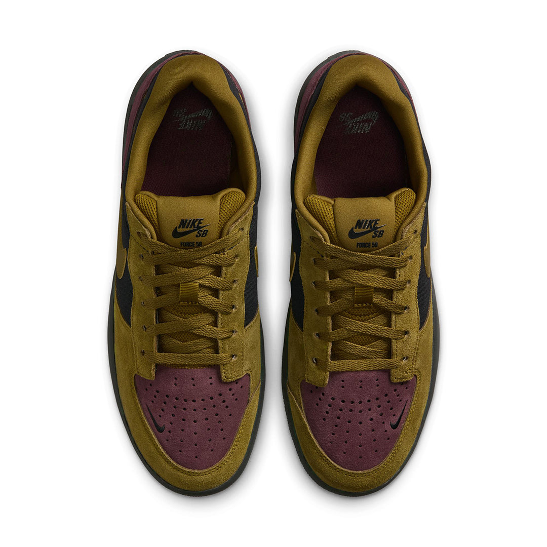 NIKE SB（ナイキ スケートボーディング） | NIKE SB FORCE 58 / BLACK/OLIVE FLAK-BURGUNDY | スノーボード・スケートボードのTACTICS JAPAN