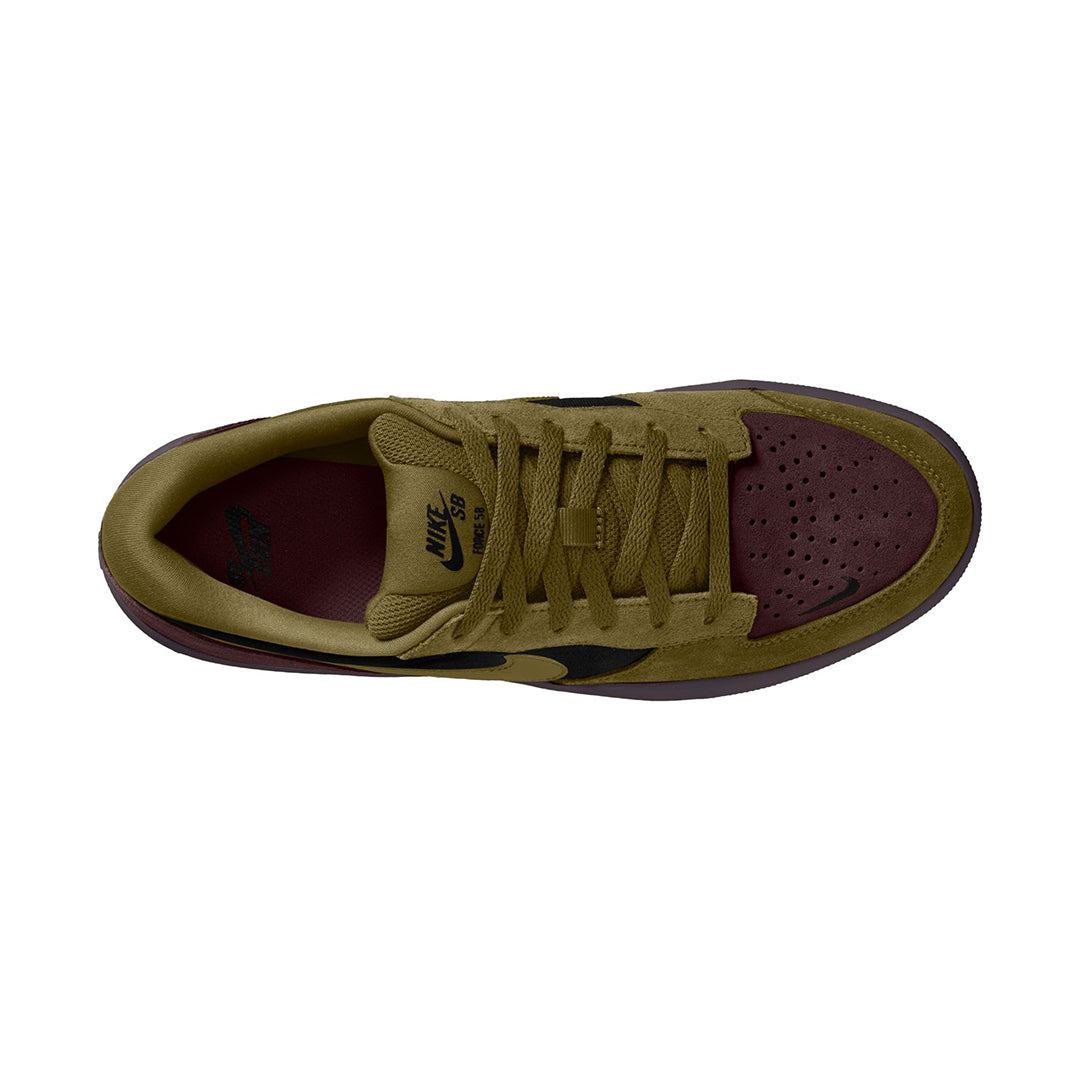 NIKE SB（ナイキ スケートボーディング） | NIKE SB FORCE 58 / BLACK/OLIVE FLAK-BURGUNDY | スノーボード・スケートボードのTACTICS JAPAN