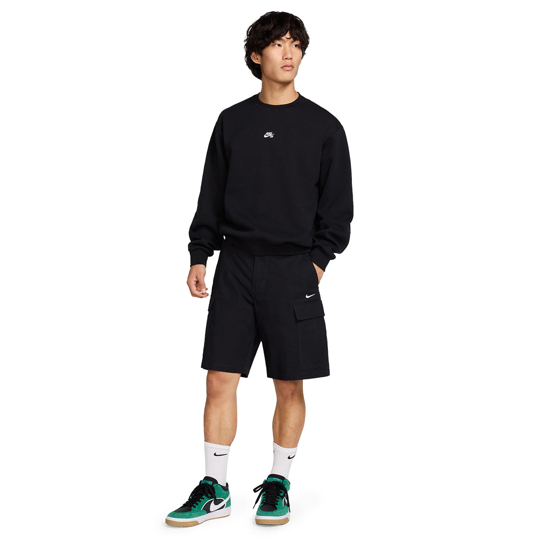 NIKE SB（ナイキ スケートボーディング） | NIKE SB ESSENTIAL LOGO L/S CREW / BLACK/WHITE | スノーボード・スケートボードのTACTICS JAPAN
