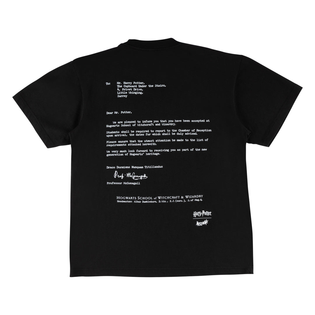 WELCOME SKATEBOARDS（ウェルカム スケートボード）| HARRY POTTER X WELCOME ACCEPTANCE GARMENT-DYED S/S BOXY TEE / BLACK | スノーボード・スケートボードのTACTICS JAPAN