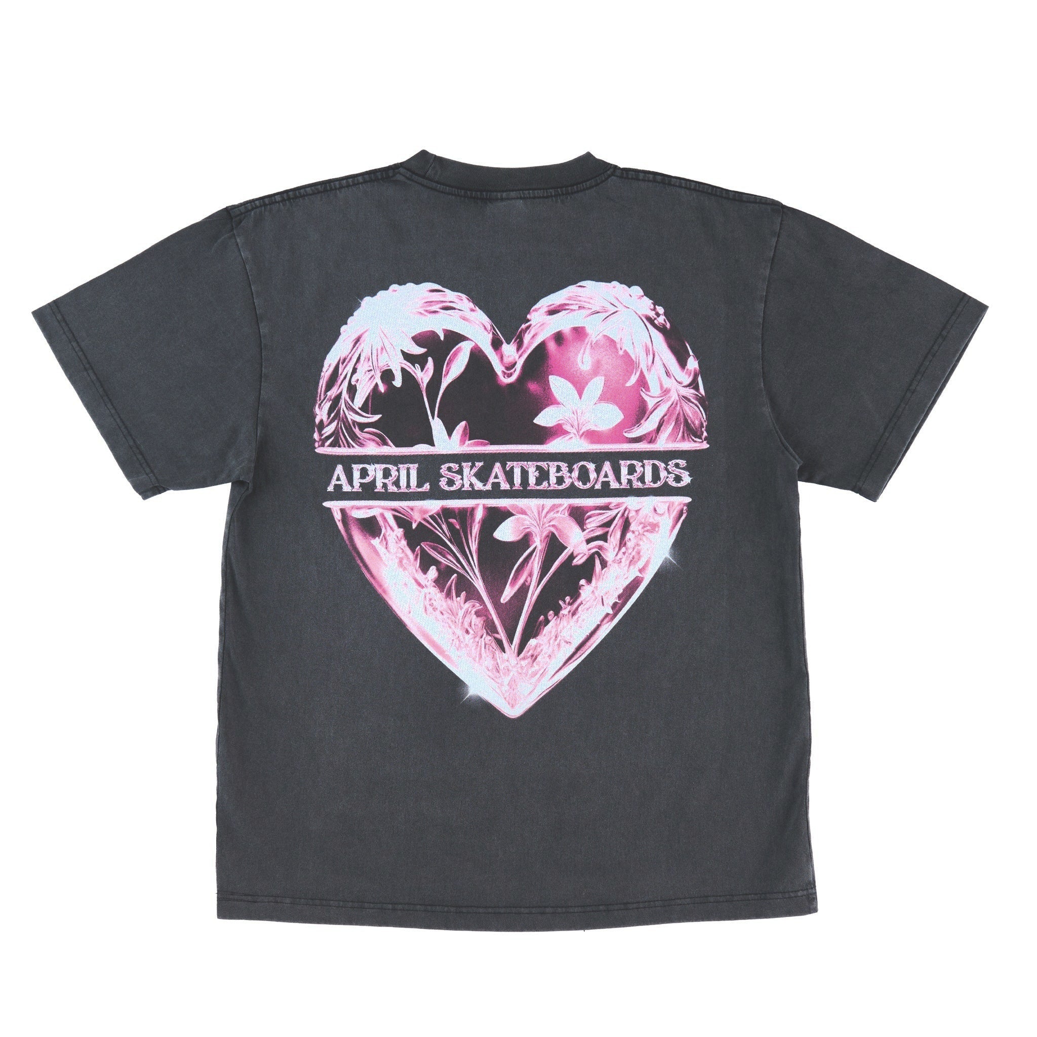 APRIL SKATEBOARDS | エイプリール スケートボード | HEART TEE / VINTAGE BLACK | スノーボード・スケートボードのTACTICS JAPAN