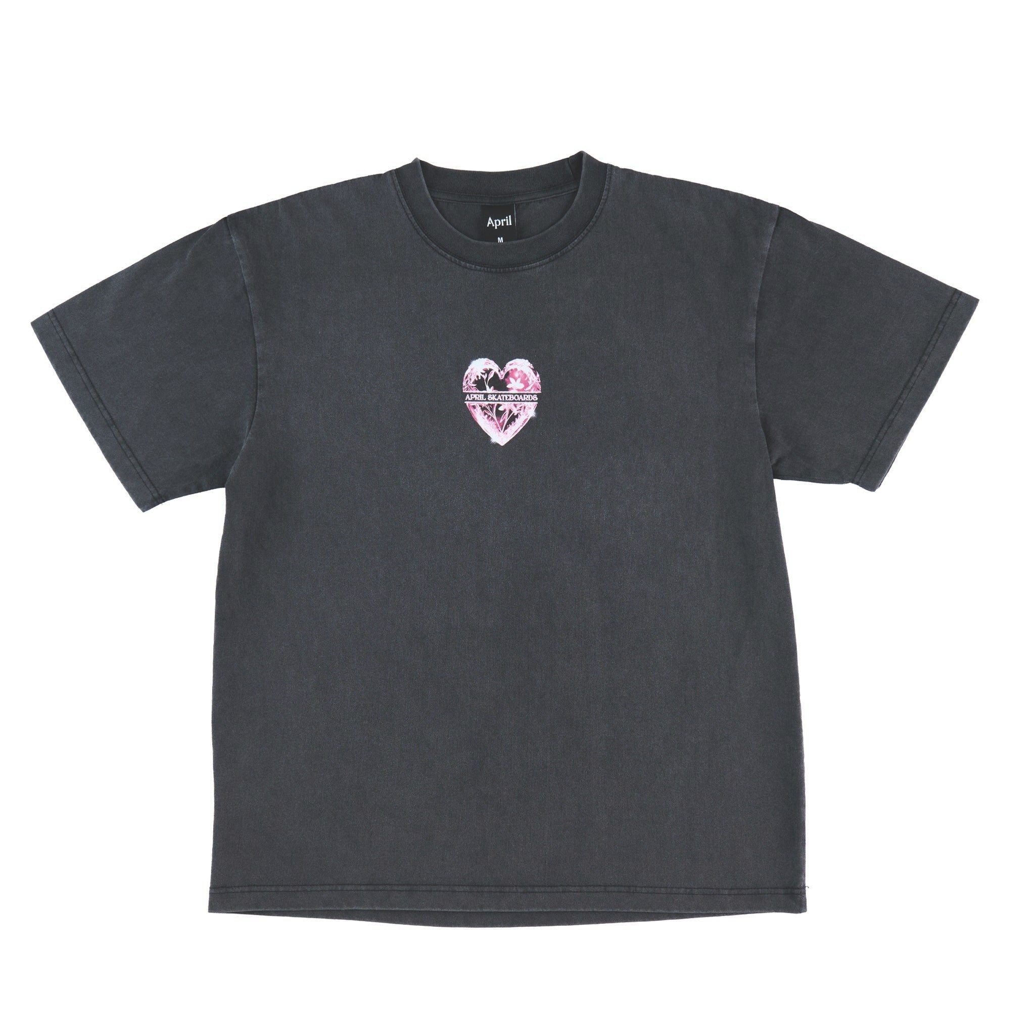 APRIL SKATEBOARDS | エイプリール スケートボード | HEART TEE / VINTAGE BLACK | スノーボード・スケートボードのTACTICS JAPAN