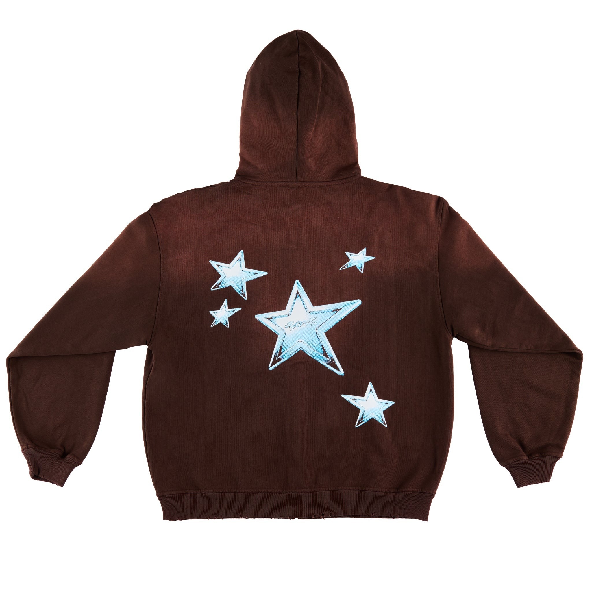 APRIL SKATEBOARDS | エイプリール スケートボード | STARS ZIP HOODIE / BROWN | スノーボード・スケートボードのTACTICS JAPAN
