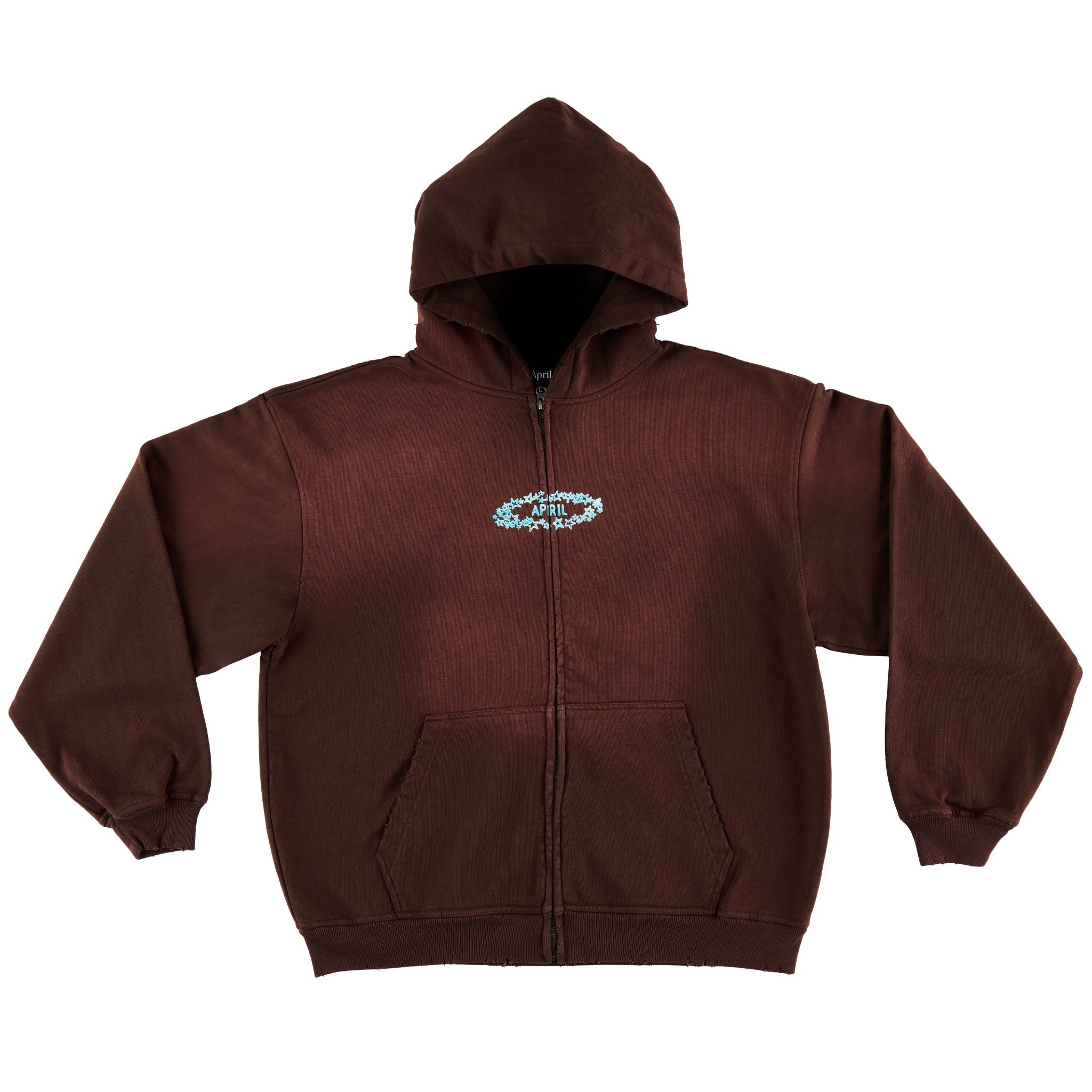 APRIL SKATEBOARDS | エイプリール スケートボード | STARS ZIP HOODIE / BROWN | スノーボード・スケートボードのTACTICS JAPAN