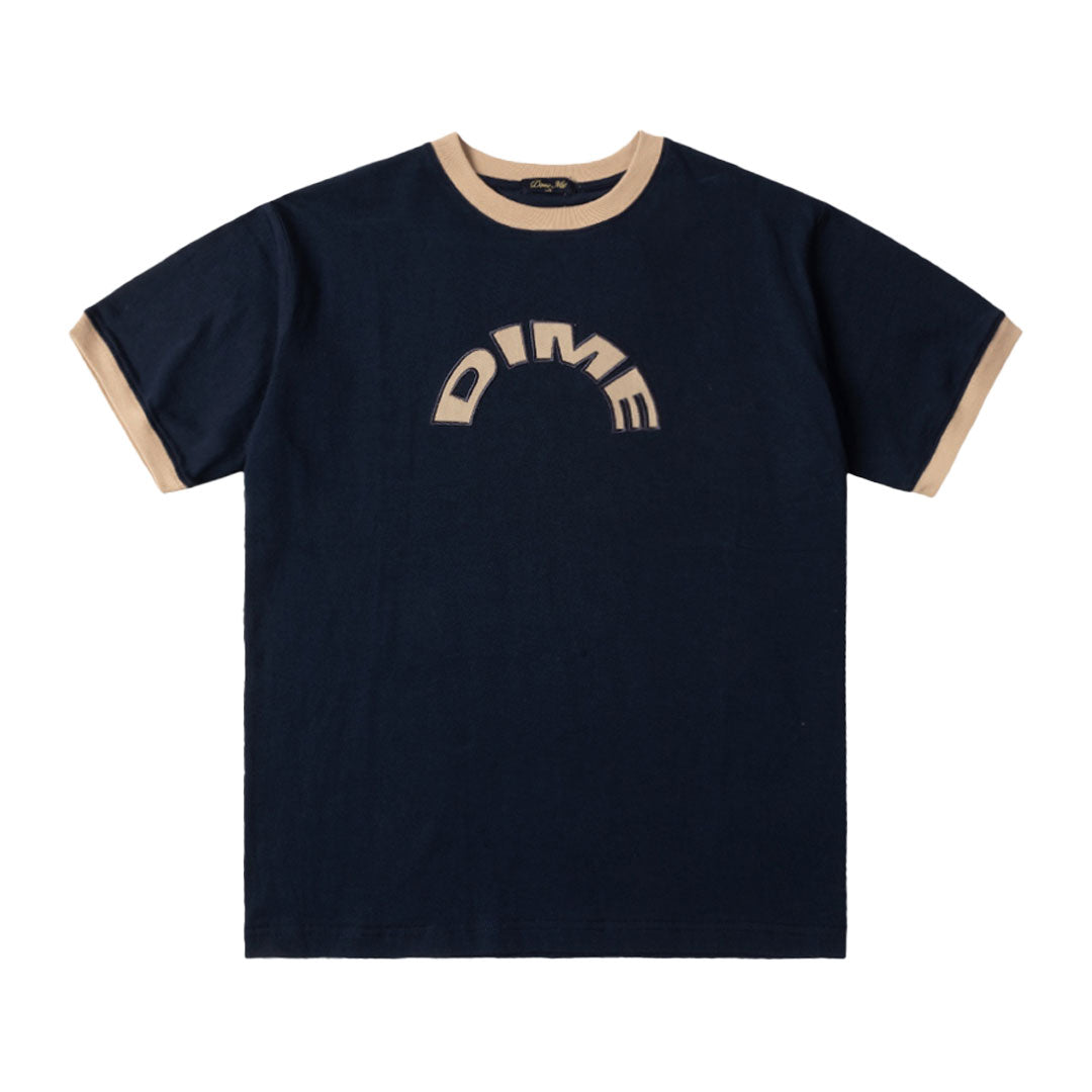 DIME MTL（ダイム モントリオール）| ARCH RINGER T-SHIRT / NAVY | スノーボード・スケートボードのTACTICS JAPAN