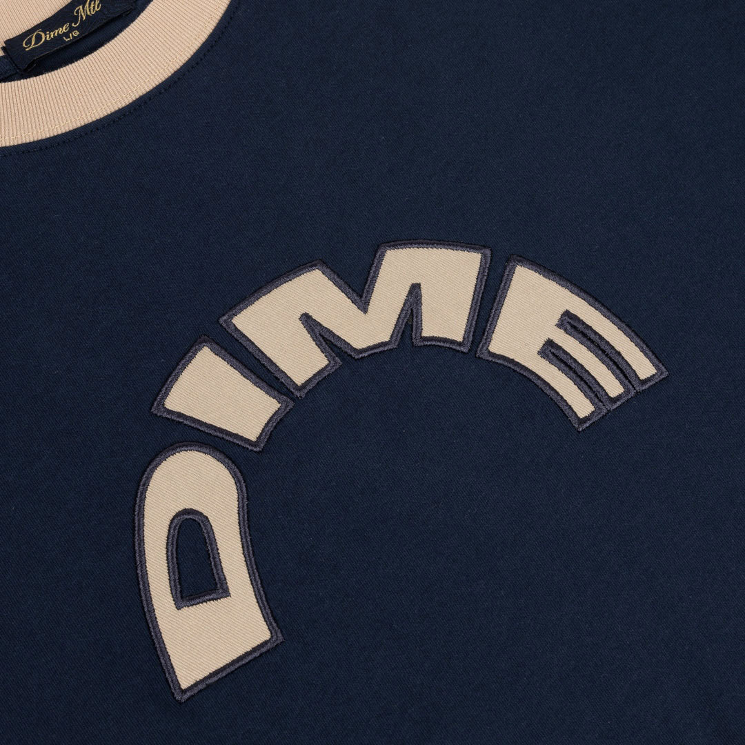 DIME MTL（ダイム モントリオール）| ARCH RINGER T-SHIRT / NAVY | スノーボード・スケートボードのTACTICS JAPAN