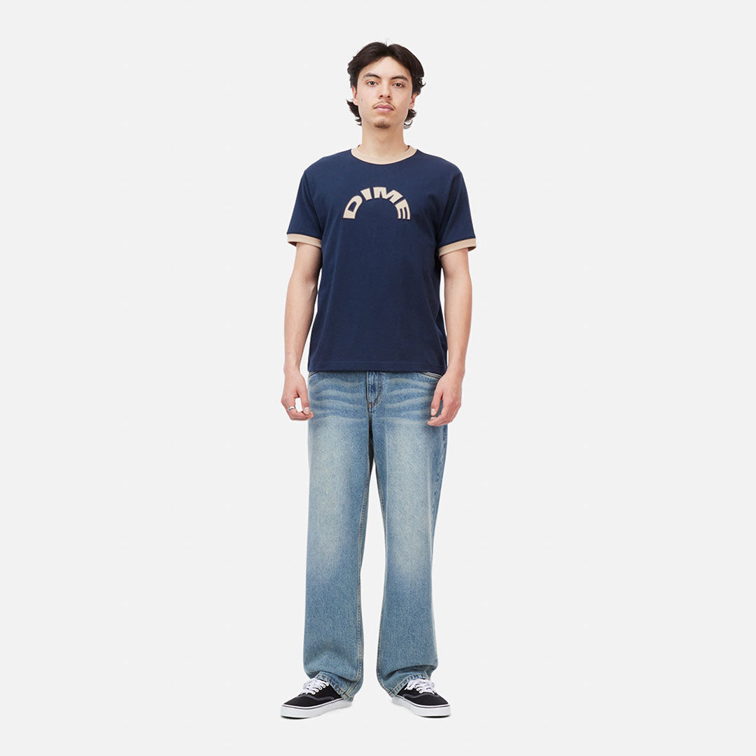 DIME MTL（ダイム モントリオール）| ARCH RINGER T-SHIRT / NAVY | スノーボード・スケートボードのTACTICS JAPAN