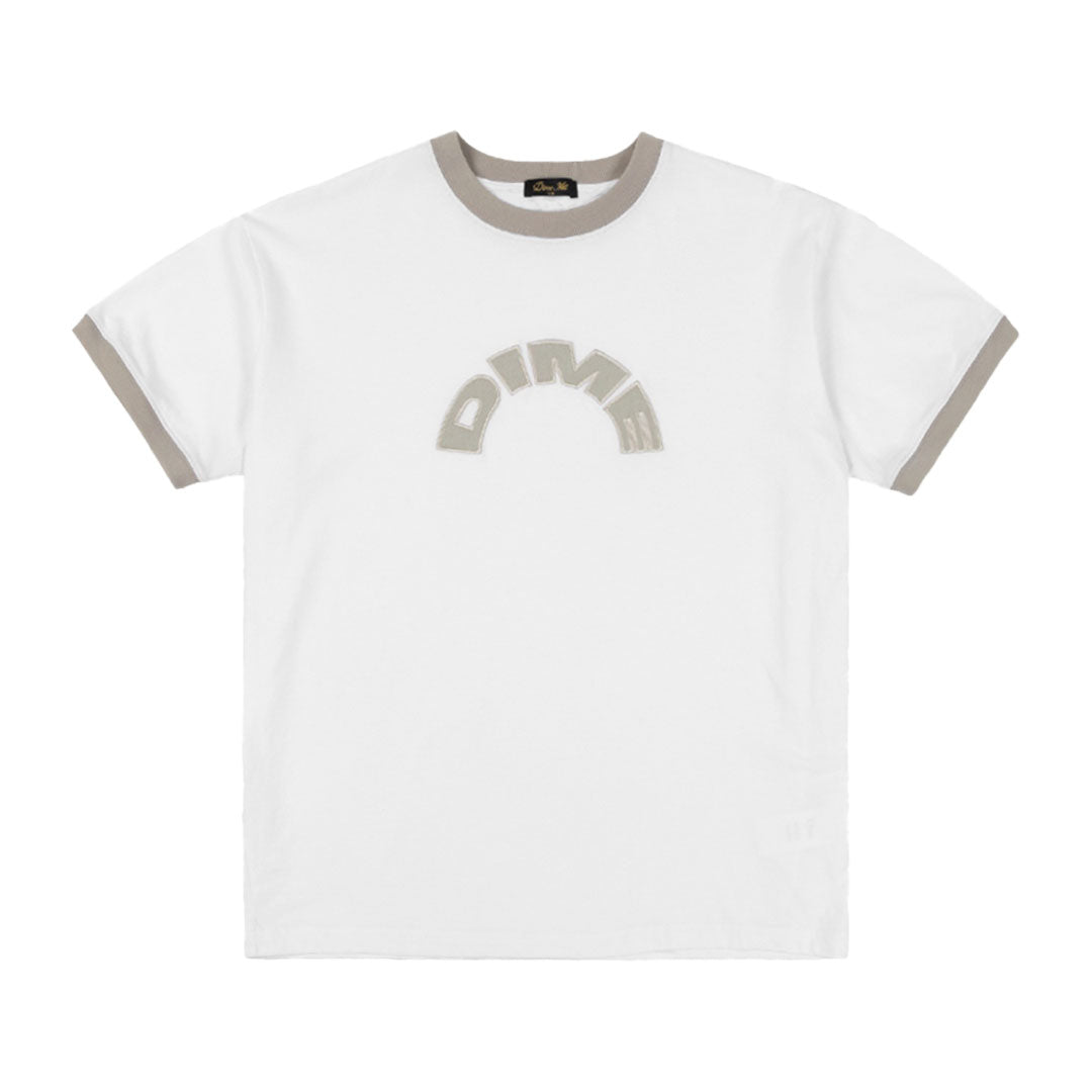 DIME MTL（ダイム モントリオール）| ARCH RINGER T-SHIRT / WHITE | スノーボード・スケートボードのTACTICS JAPAN