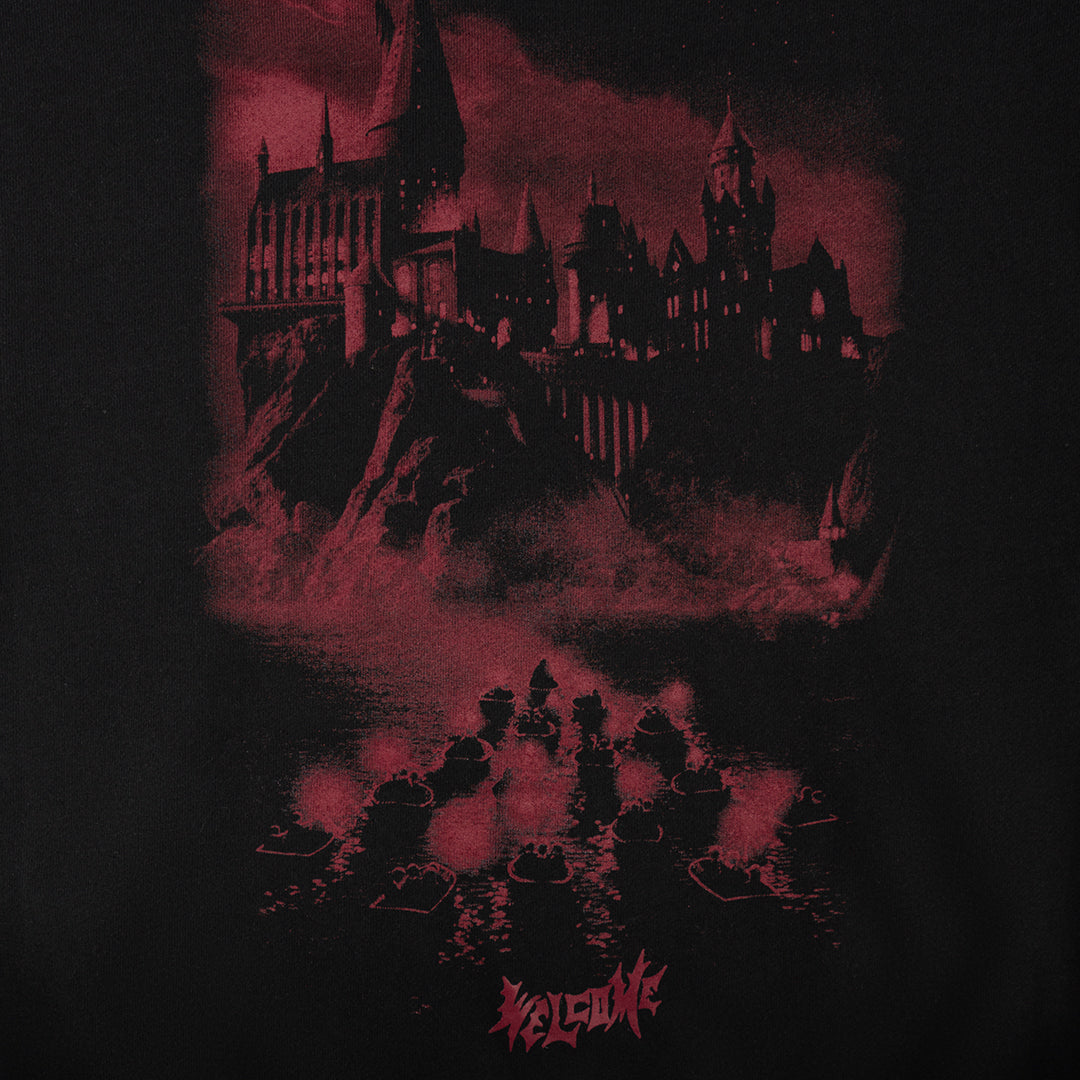 WELCOME SKATEBOARDS（ウェルカム スケートボード）| HARRY POTTER X WELCOME ARRIVAL L/S HOODIE / BLACK | スノーボード・スケートボードのTACTICS JAPAN