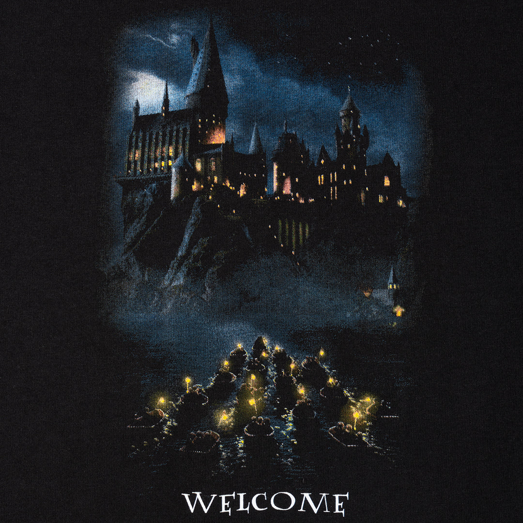 WELCOME SKATEBOARDS（ウェルカム スケートボード）| HARRY POTTER X WELCOME ARRIVAL GARMENT-DYED BOXY S/S TEE / BLACK | スノーボード・スケートボードのTACTICS JAPAN
