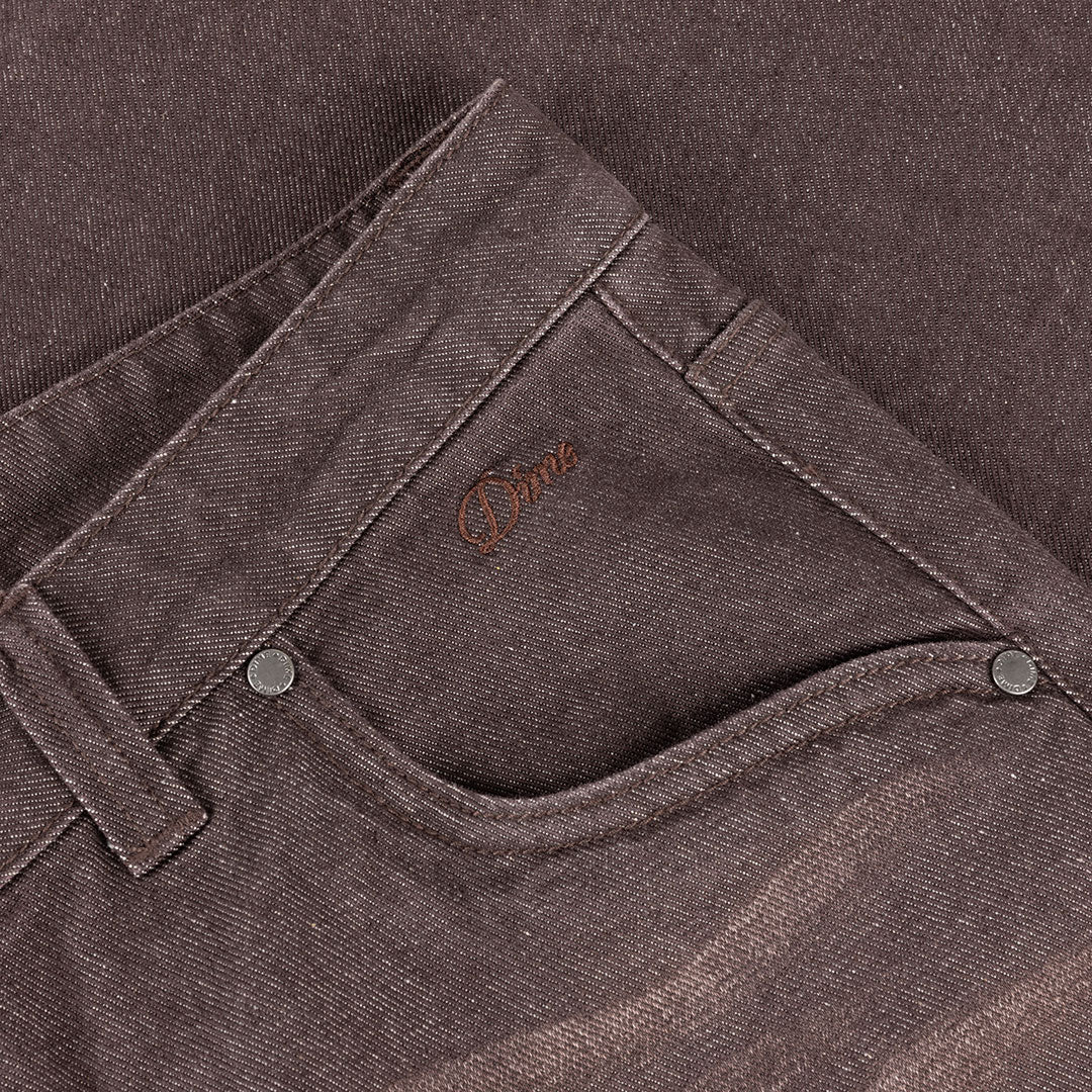 DIME（ダイム）| BAGGY DENIM PANTS / SANDBLASTED DARK BROWN | スノーボード・スケートボードのTACTICS JAPAN
