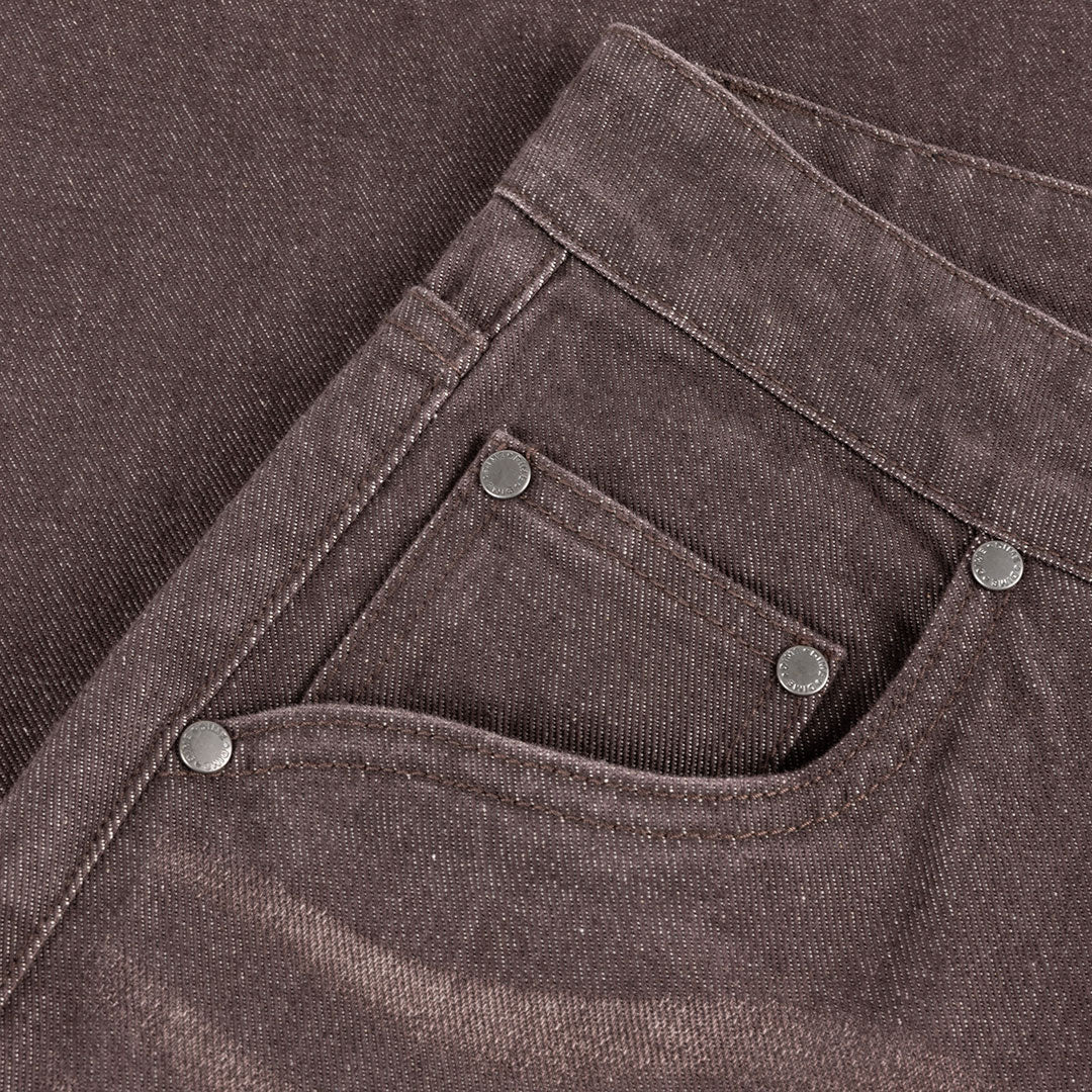 DIME（ダイム）| BAGGY DENIM PANTS / SANDBLASTED DARK BROWN | スノーボード・スケートボードのTACTICS JAPAN