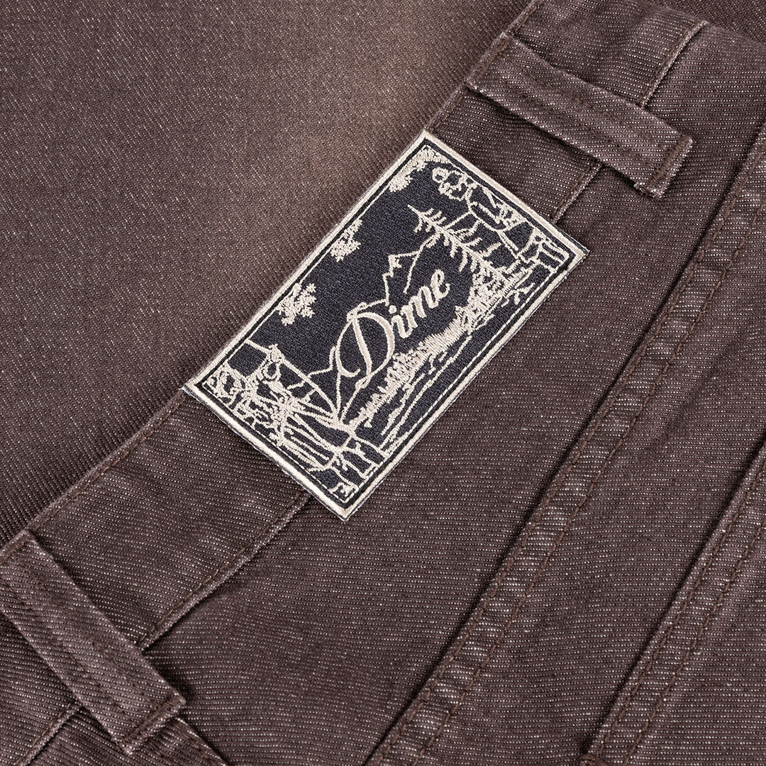 DIME（ダイム）| BAGGY DENIM PANTS / SANDBLASTED DARK BROWN | スノーボード・スケートボードのTACTICS JAPAN