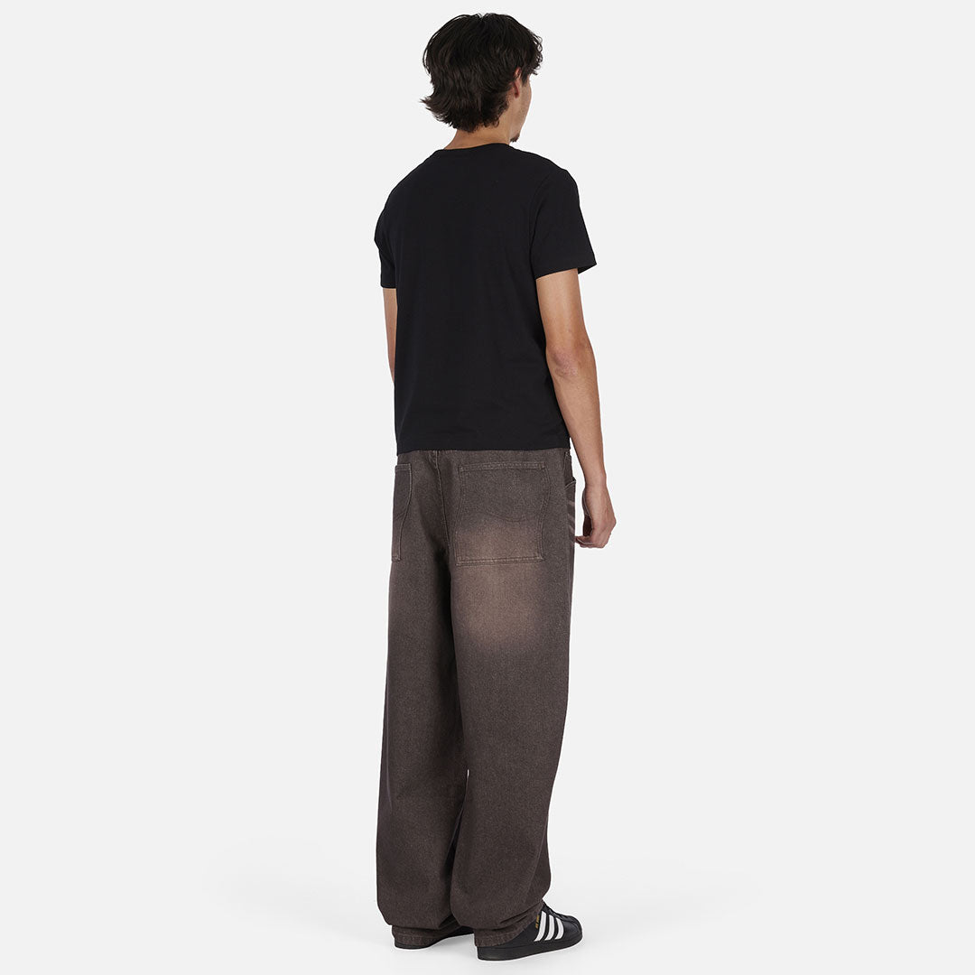 DIME（ダイム）| BAGGY DENIM PANTS / SANDBLASTED DARK BROWN | スノーボード・スケートボードのTACTICS JAPAN