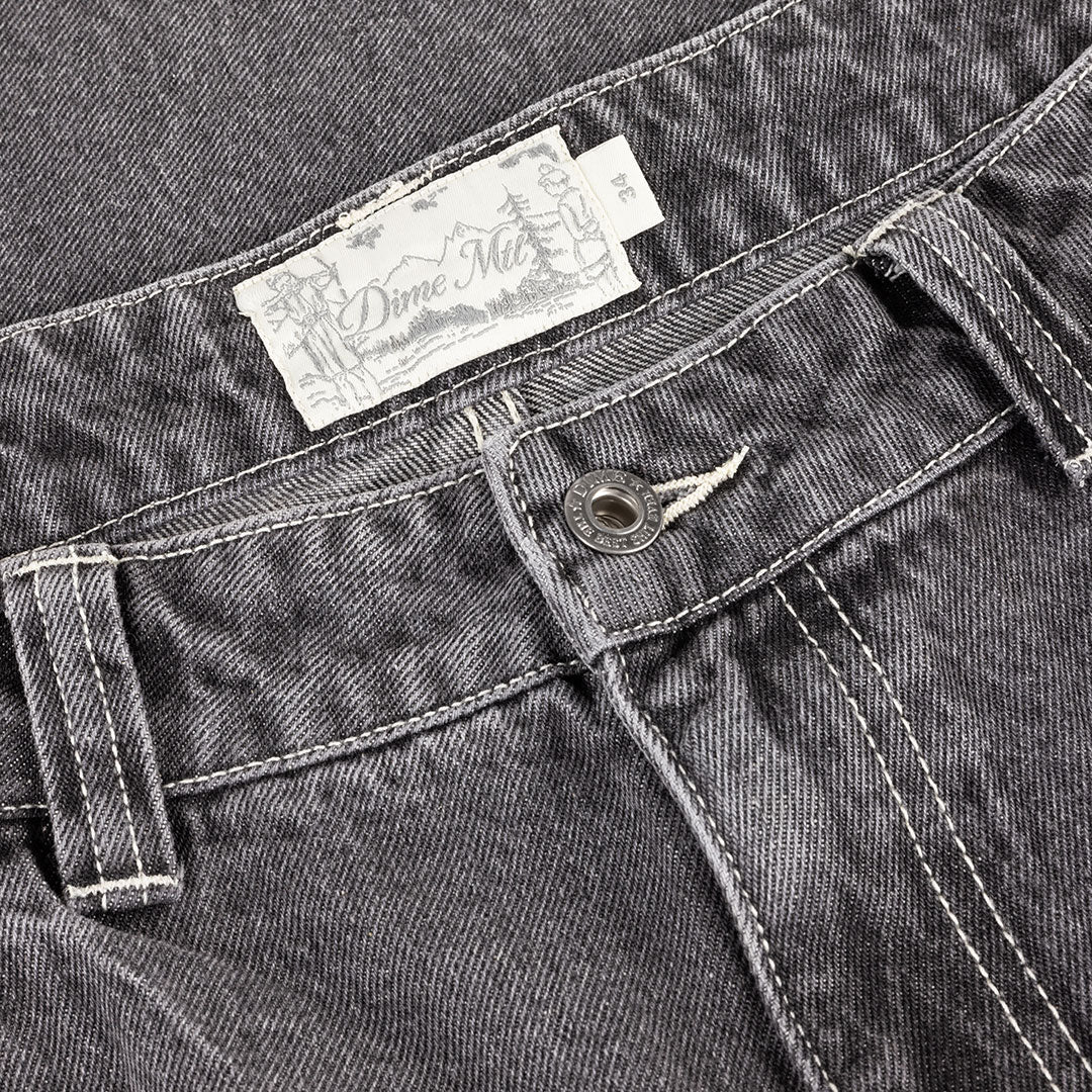 DIME（ダイム）| BAGGY WINK DENIM PANTS / FADED BLACK | スノーボード・スケートボードのTACTICS JAPAN