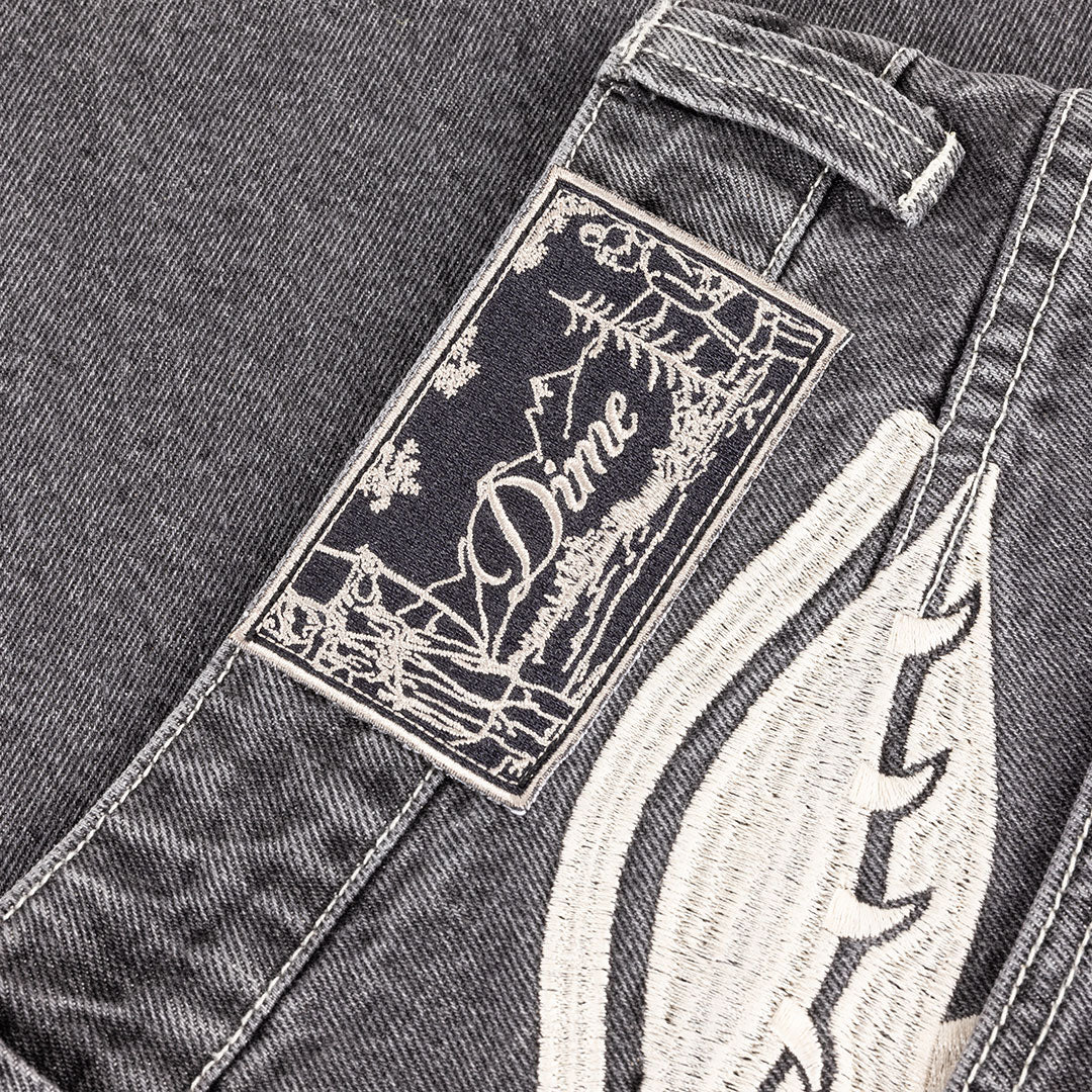 DIME（ダイム）| BAGGY WINK DENIM PANTS / FADED BLACK | スノーボード・スケートボードのTACTICS JAPAN