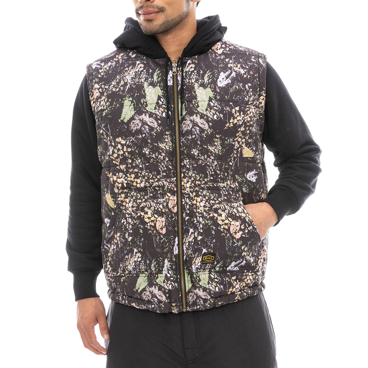 RVCA | ルーカ | GRANT PUFFER REVERSIBLE ZIP HD - BLACK| TACTICS 