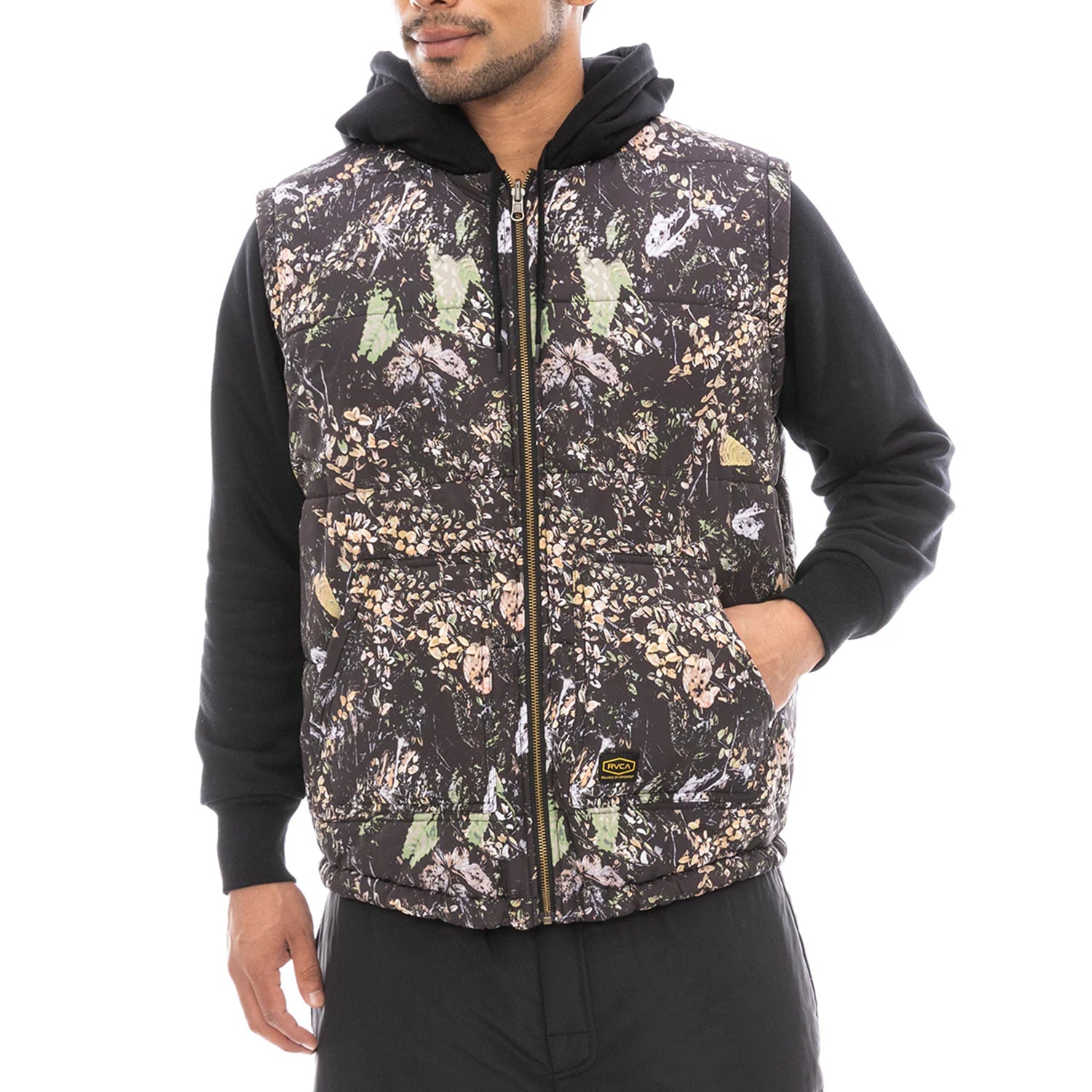 GRANT PUFFER REVERSIBLE ZIP HD - BLACK