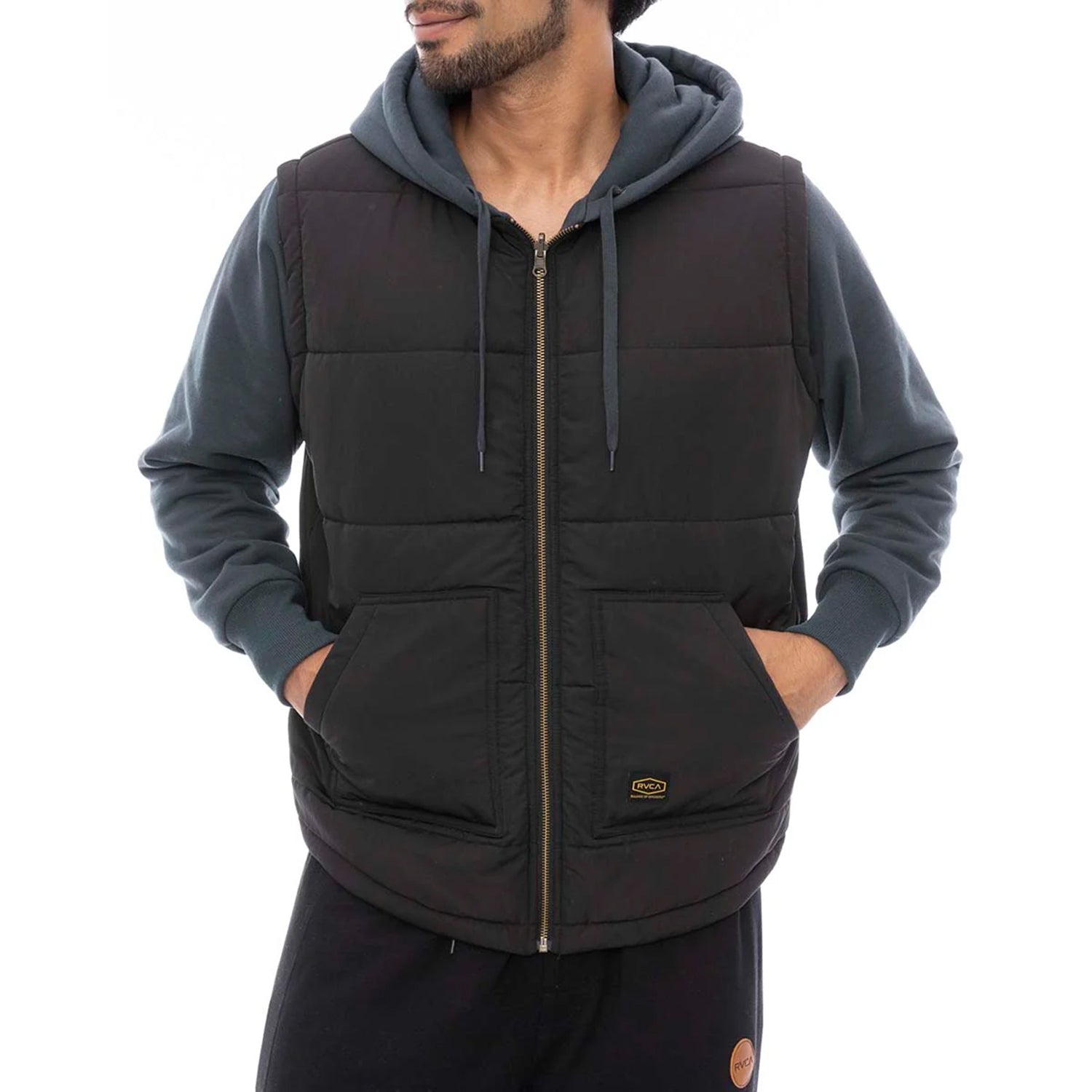 GRANT PUFFER REVERSIBLE ZIP HD - GARAGE BLUE