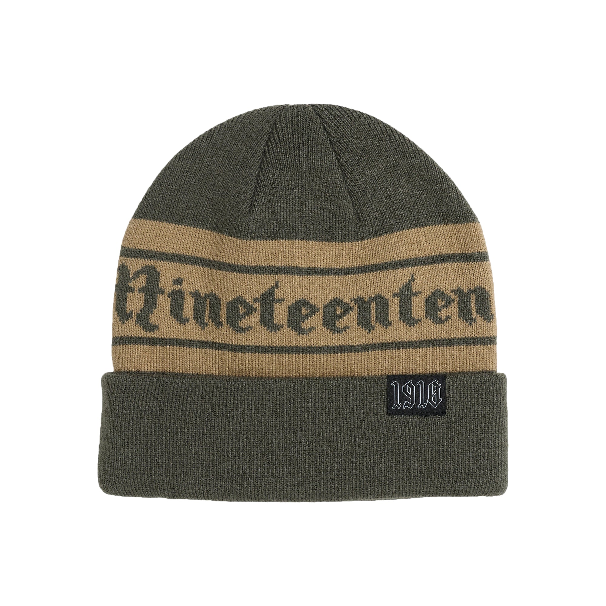 1910（ナインティーテン）| IRONHORSE BEANIE / OLIVE/KHAKI | スノーボード・スケートボードのTACTICS JAPAN