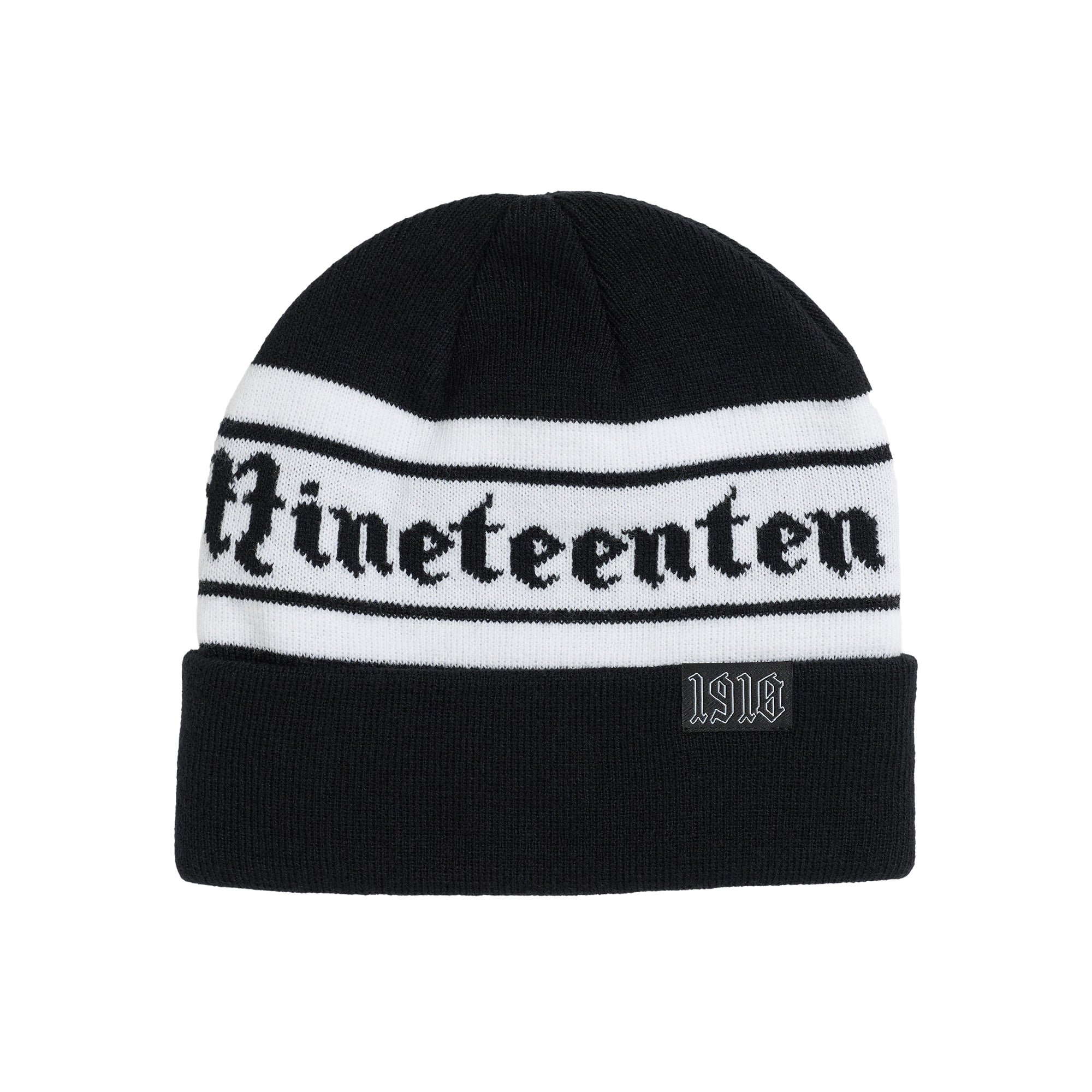 1910（ナインティーテン）| IRONHORSE BEANIE / BLACK/WHITE | スノーボード・スケートボードのTACTICS JAPAN