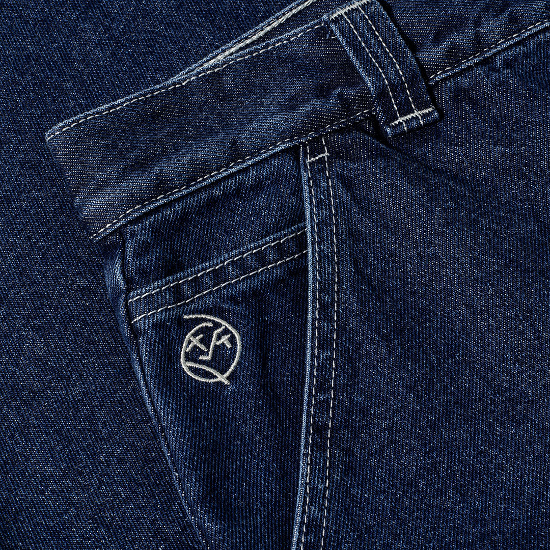 POLAR SKATE CO.（ポーラー スケート カンパニー）| BIG BOY WORK PANTS / DARK BLUE W/ WHITE STITCHING | スノーボード・スケートボードのTACTICS JAPAN