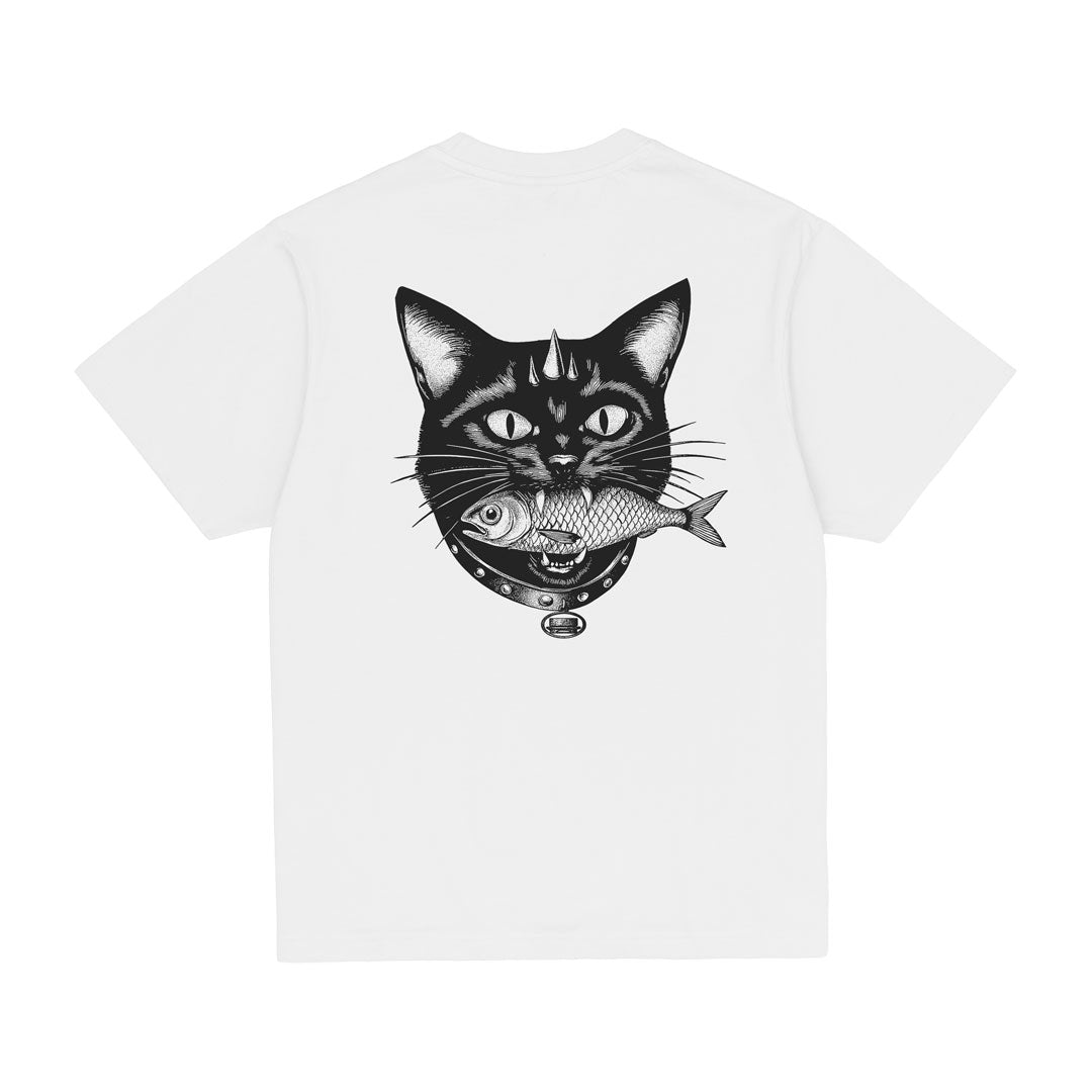 JACKER（ジャッカー）| BLACK SARDINE T-SHIRT / WHITE | スノーボード・スケートボードのTACTICS JAPAN