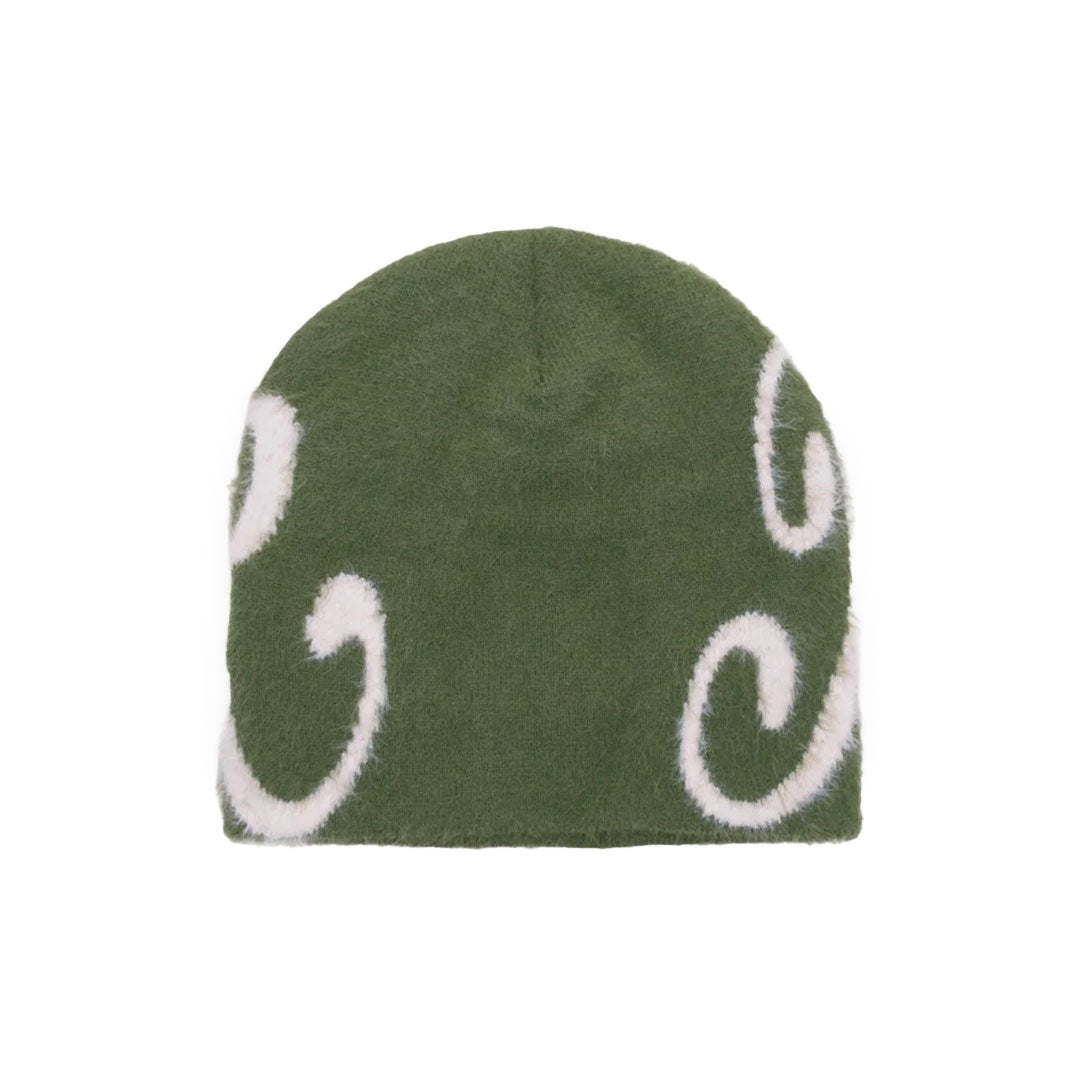 BLUR MOHAIR BEANIE / GREEN