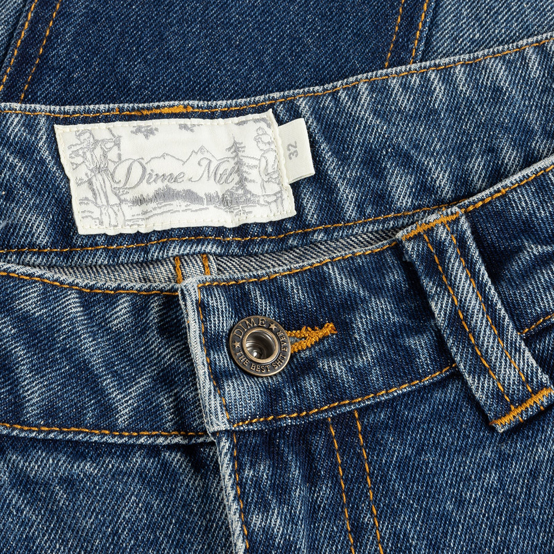 DIME MTL（ダイム モントリオール）| BAGGY DENIM PANTS / KNOWTOMATIC BLUE | スノーボード・スケートボードのTACTICS JAPAN