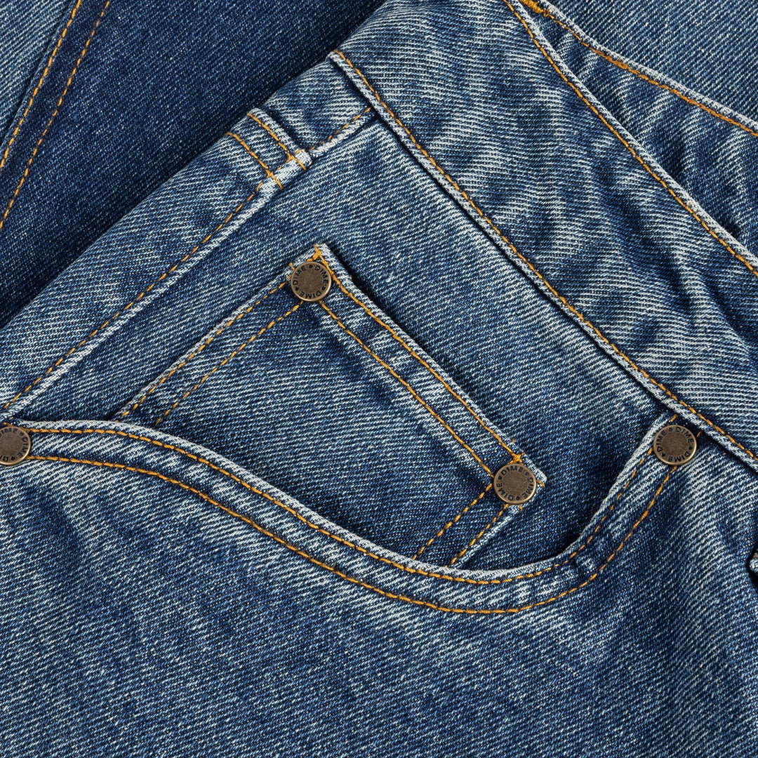DIME MTL（ダイム モントリオール）| BAGGY DENIM PANTS / KNOWTOMATIC BLUE | スノーボード・スケートボードのTACTICS JAPAN