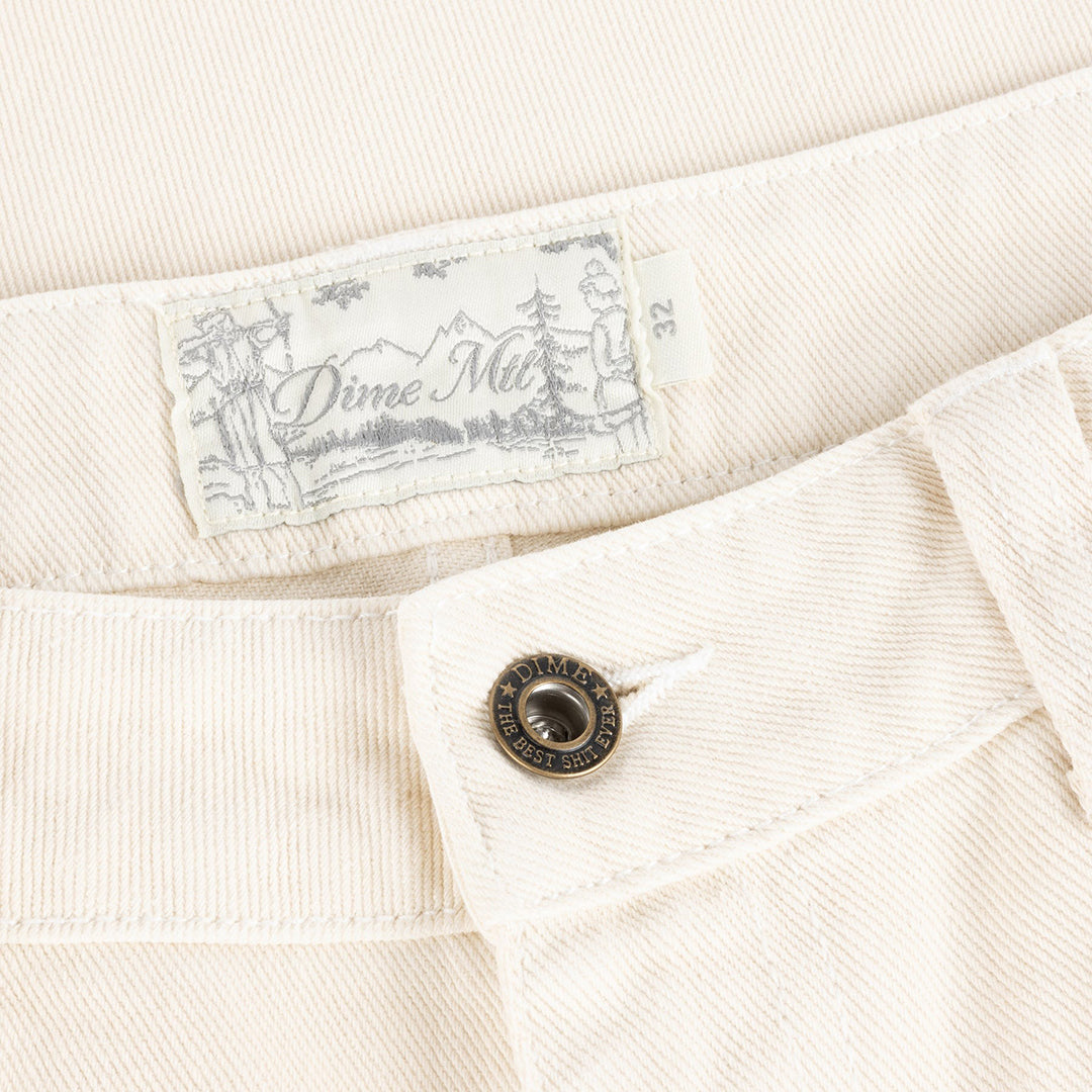 DIME MTL（ダイム モントリオール）| RELAXED DENIM PANTS / WARM WHITE | スノーボード・スケートボードのTACTICS JAPAN
