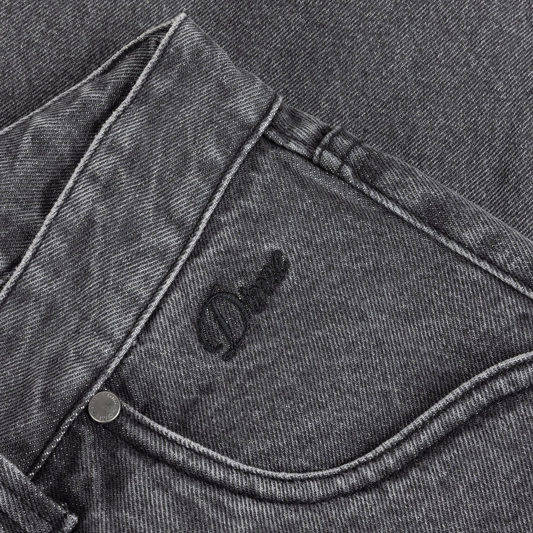 DIME MTL（ダイム モントリオール）| STRAIGHT DENIM PANTS / FADED BLACK | スノーボード・スケートボードのTACTICS JAPAN