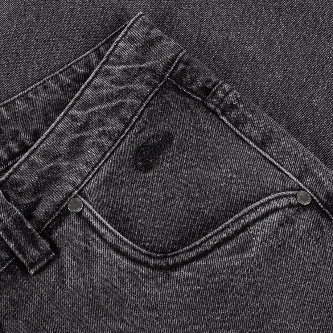 DIME（ダイム）| RELAXED DENIM PANTS / FADED BLACK | スノーボード・スケートボードのTACTICS JAPAN