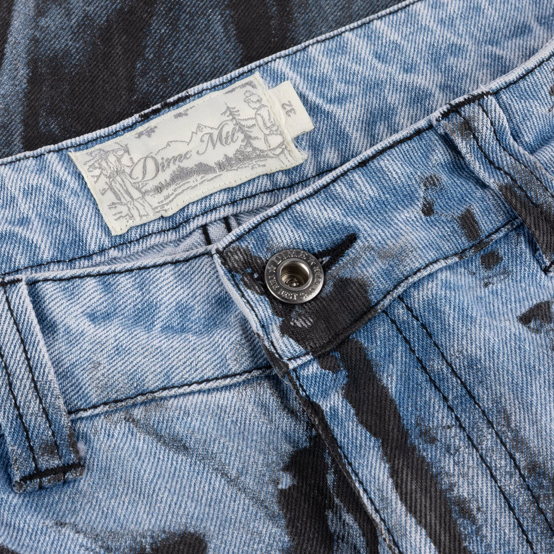 DIME（ダイム）| RELAXED DENIM PANTS / LIGHT BLUE BLACK PAINT | スノーボード・スケートボードのTACTICS JAPAN
