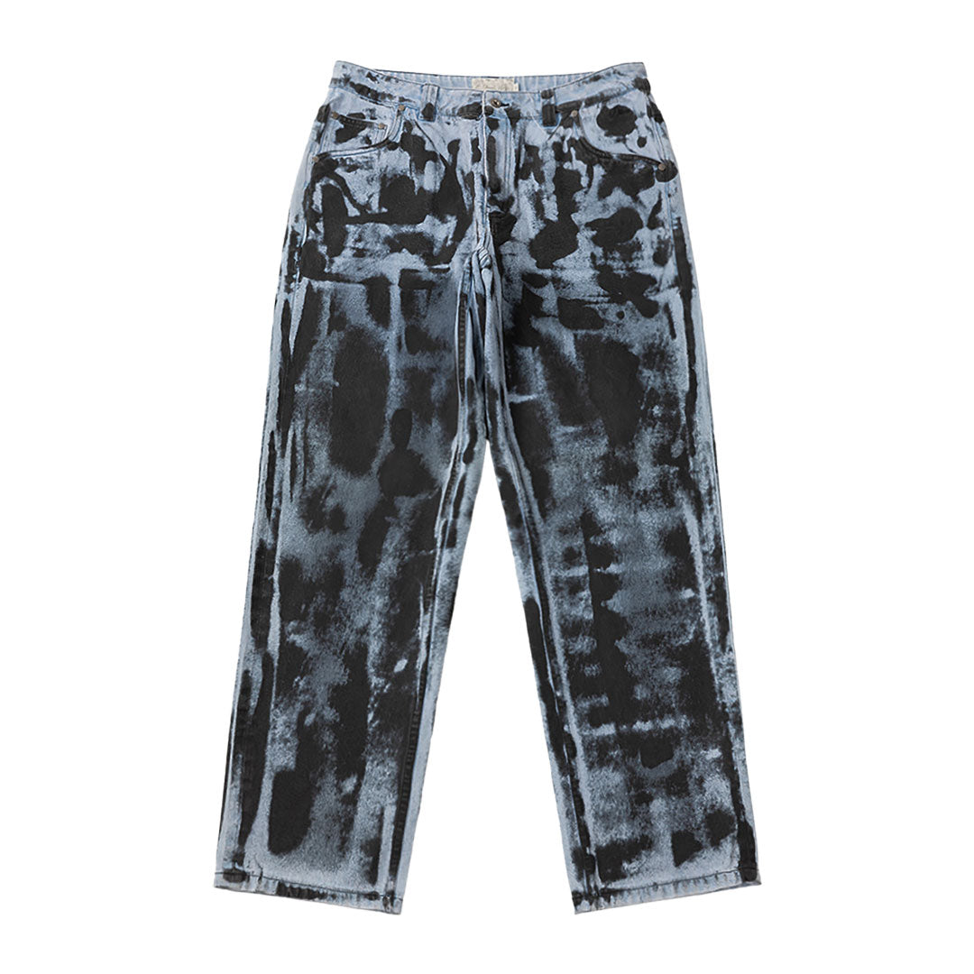 DIME（ダイム）| RELAXED DENIM PANTS / LIGHT BLUE BLACK PAINT | スノーボード・スケートボードのTACTICS JAPAN