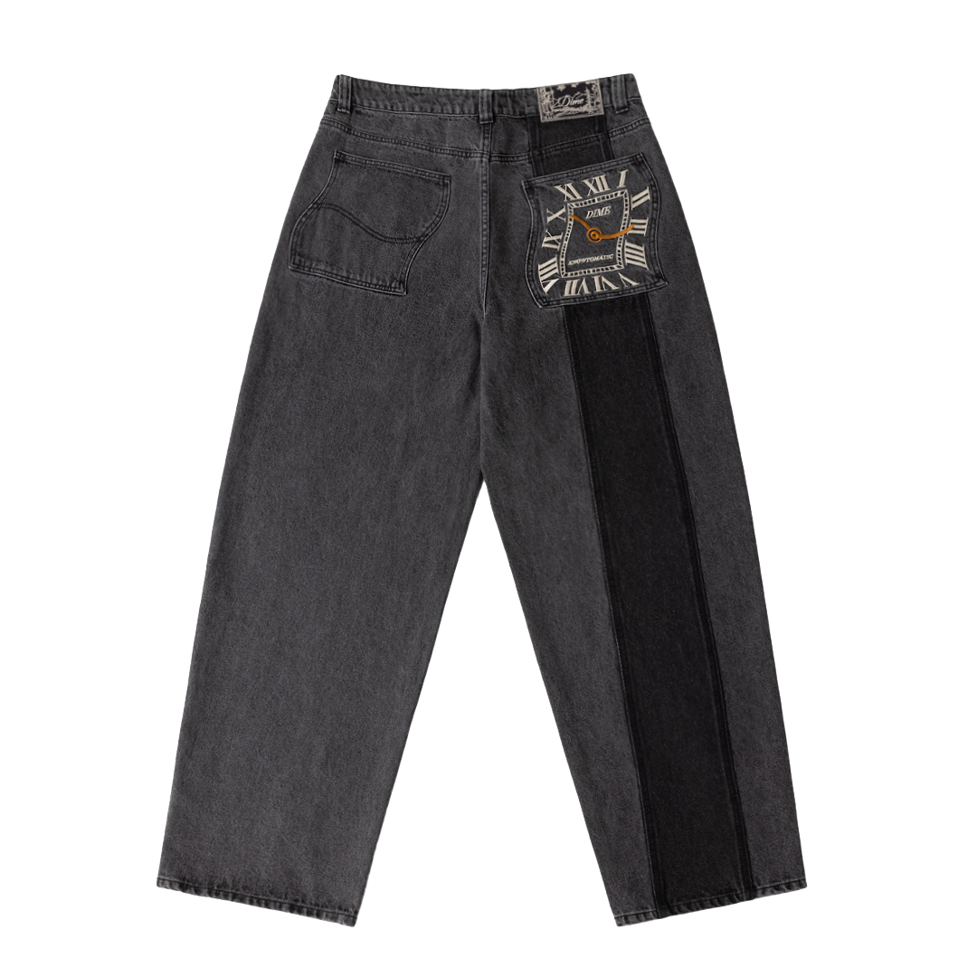 DIME MTL（ダイム モントリオール）| BAGGY DENIM PANTS / KNOWTOMATIC BLACK | スケートボード・スノーボードのTACTICS JAPAN