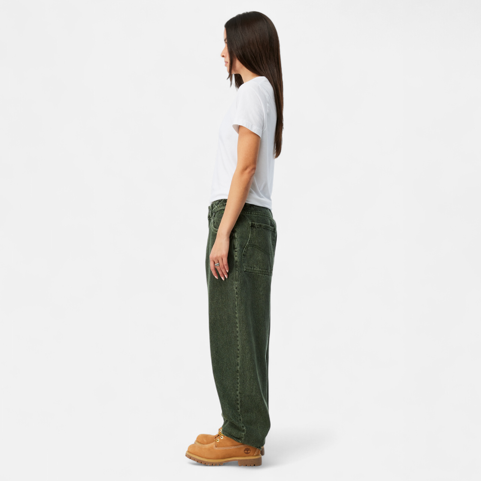 DIME MTL（ダイム モントリオール）| BAGGY DENIM PANTS / OVERDYED GREEN | スケートボード・スノーボードのTACTICS JAPAN