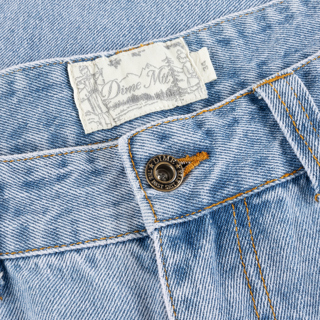 DIME MTL（ダイム モントリオール）| STRAIGHT DENIM PANTS / BLUE WASHED | スケートボード・スノーボードのTACTICS JAPAN