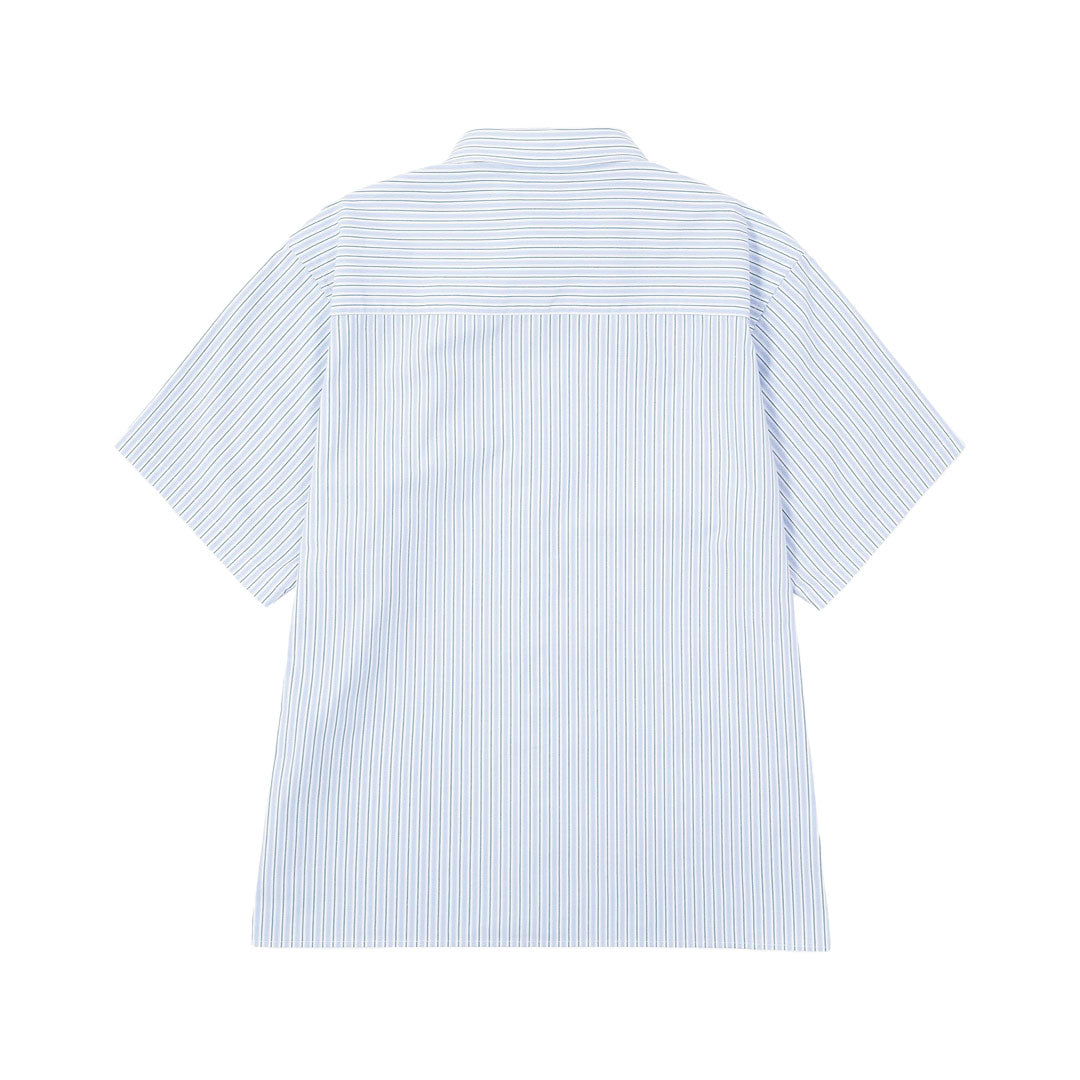 HUF（ハフ）| MEGABLAST STRIPE S/S SHIRT / LT BLUE | スノーボード・スケートボードのTACTICS JAPAN