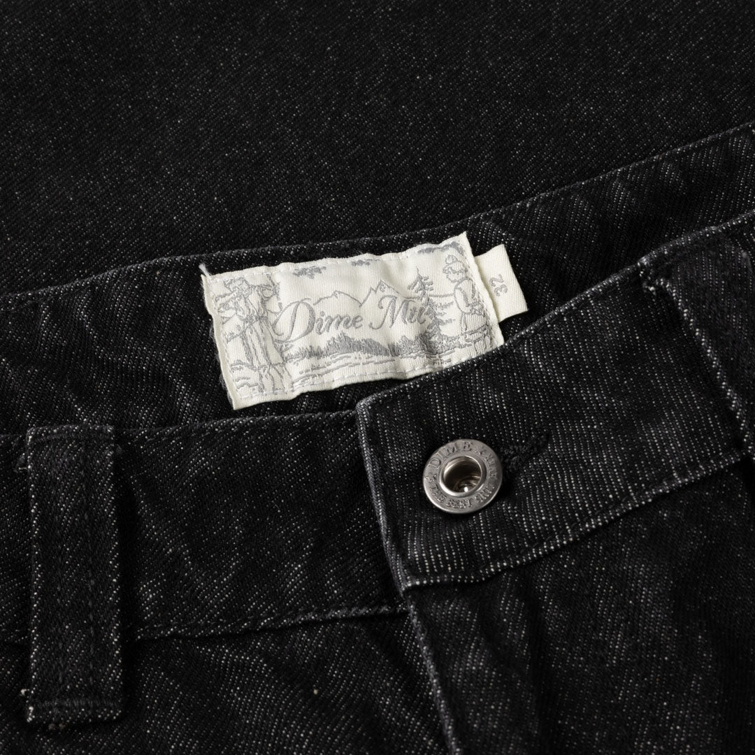 BAGGY DENIM PANTS / BLACK WASHED