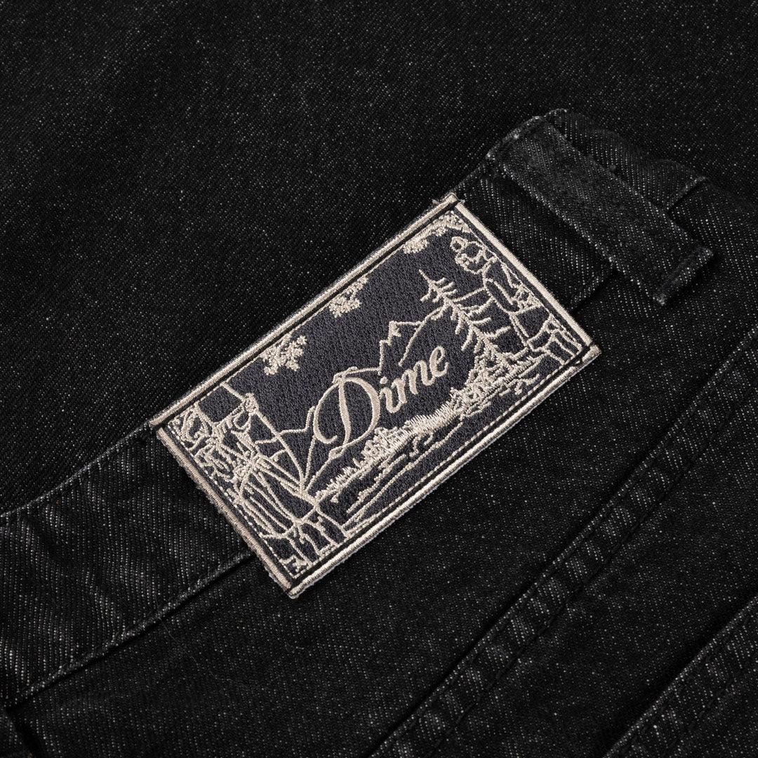 BAGGY DENIM PANTS / BLACK WASHED