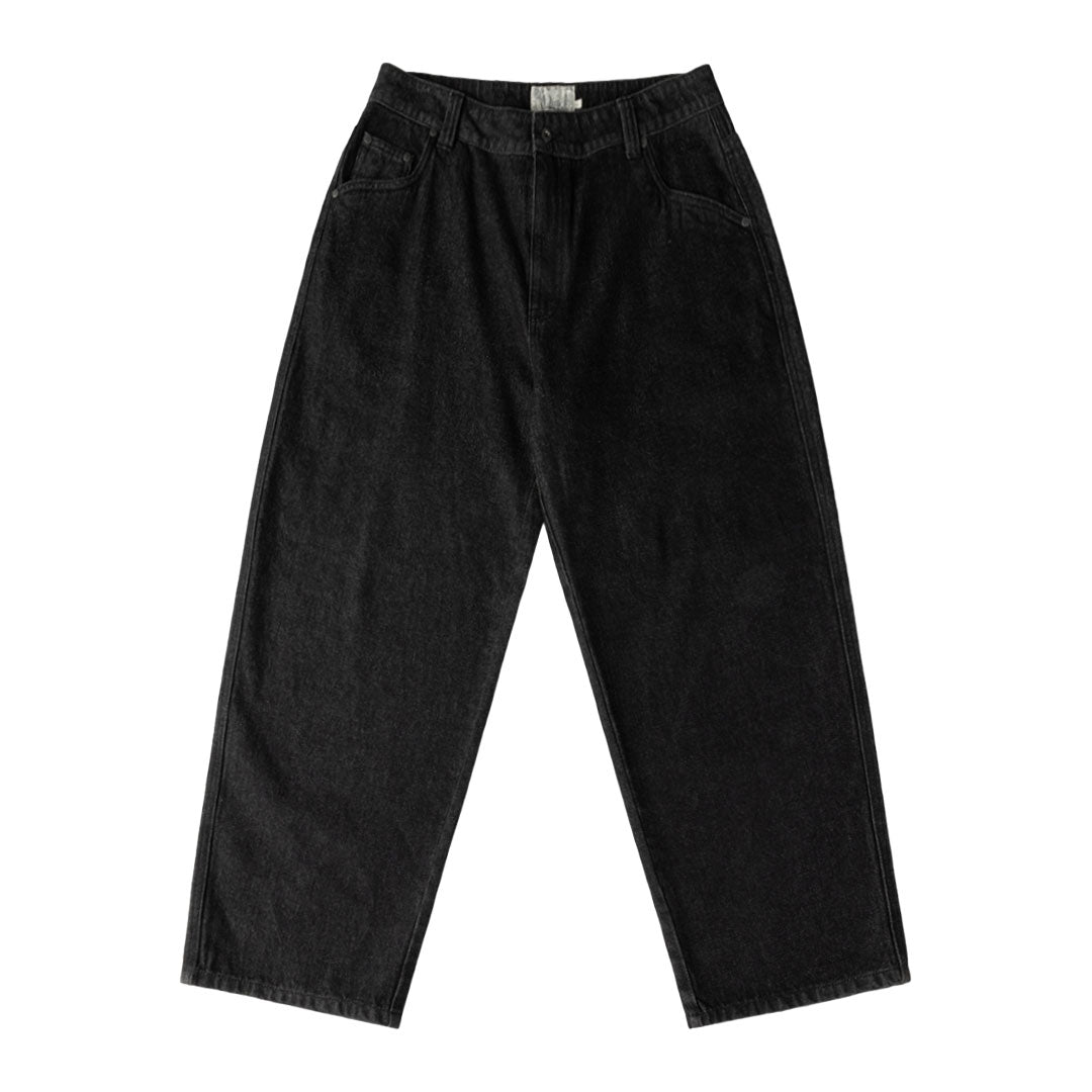 BAGGY DENIM PANTS / BLACK WASHED