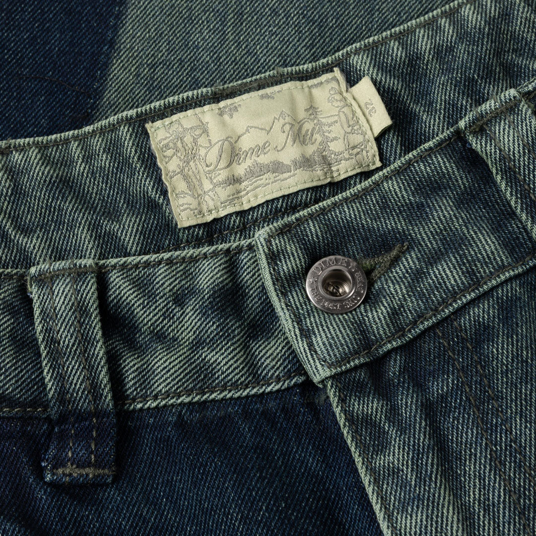 DIME MTL（ダイム モントリオール) | BAGGY DENIM PANTS / DISTRESSED GREEN | スノーボード・スケートボードのTACTICS JAPAN