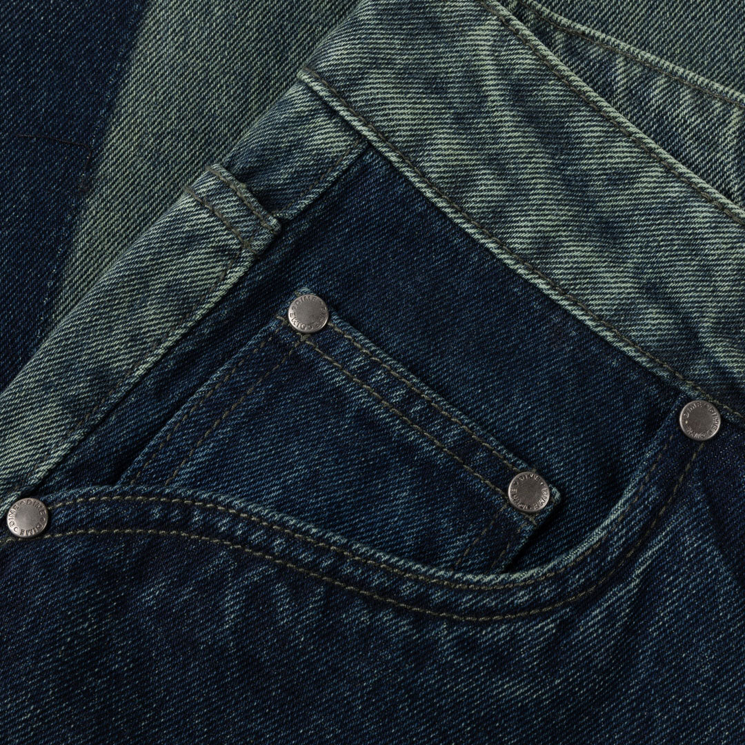 DIME MTL（ダイム モントリオール) | BAGGY DENIM PANTS / DISTRESSED GREEN | スノーボード・スケートボードのTACTICS JAPAN