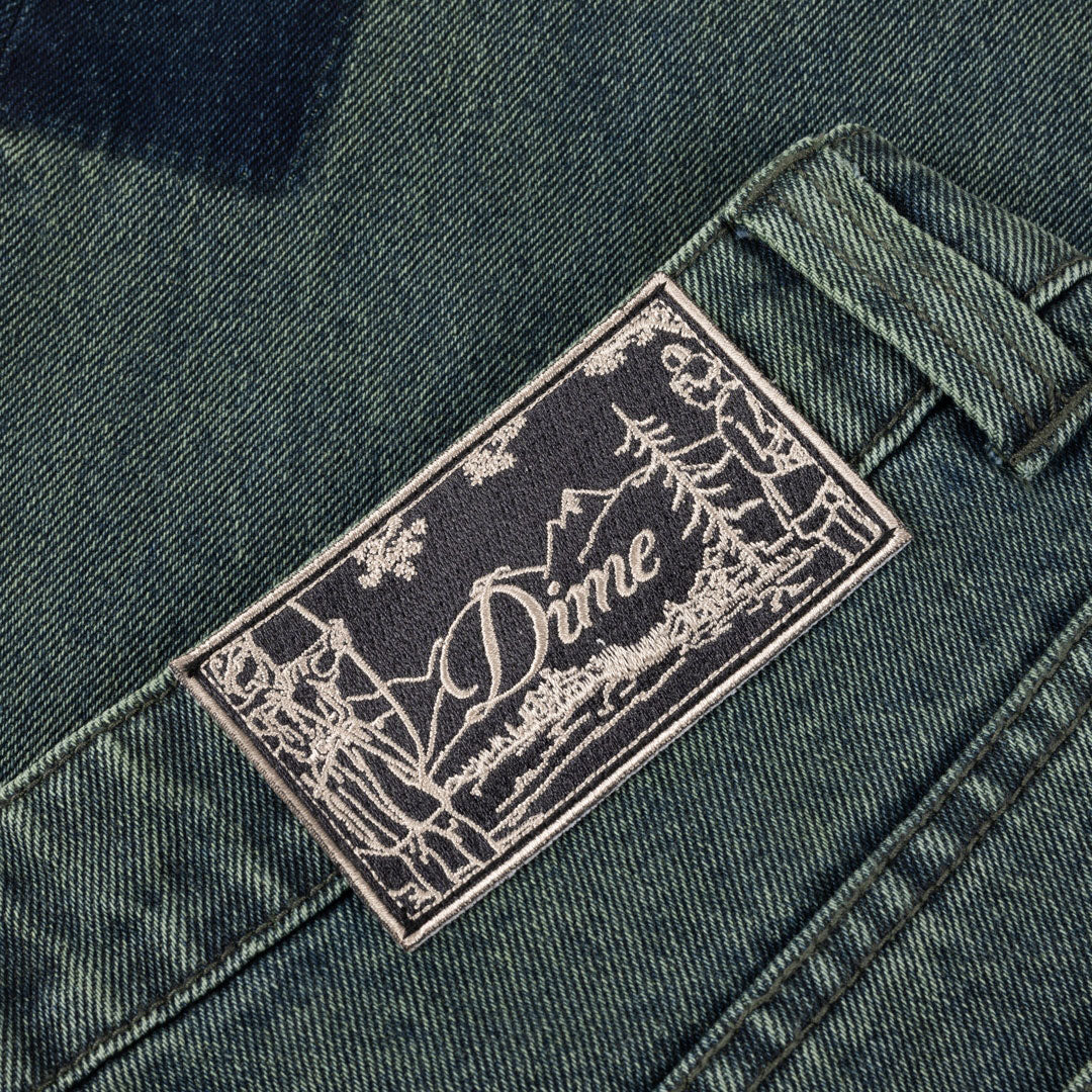 DIME MTL（ダイム モントリオール) | BAGGY DENIM PANTS / DISTRESSED GREEN | スノーボード・スケートボードのTACTICS JAPAN