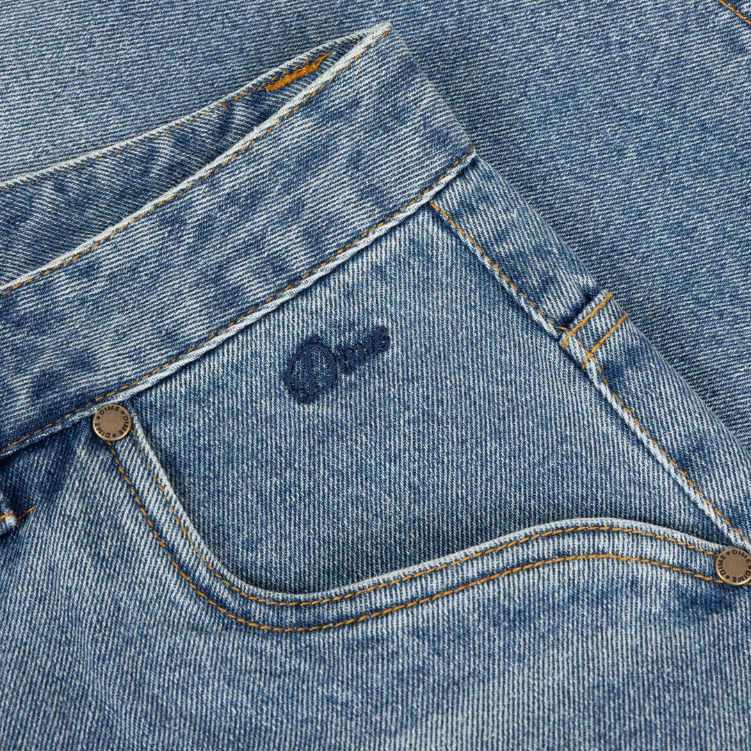 DIME MTL（ダイム モントリオール）| BAGGY DENIM PANTS / SANDBLASTED INDIGO | スノーボード・スケートボードのTACTICS JAPAN