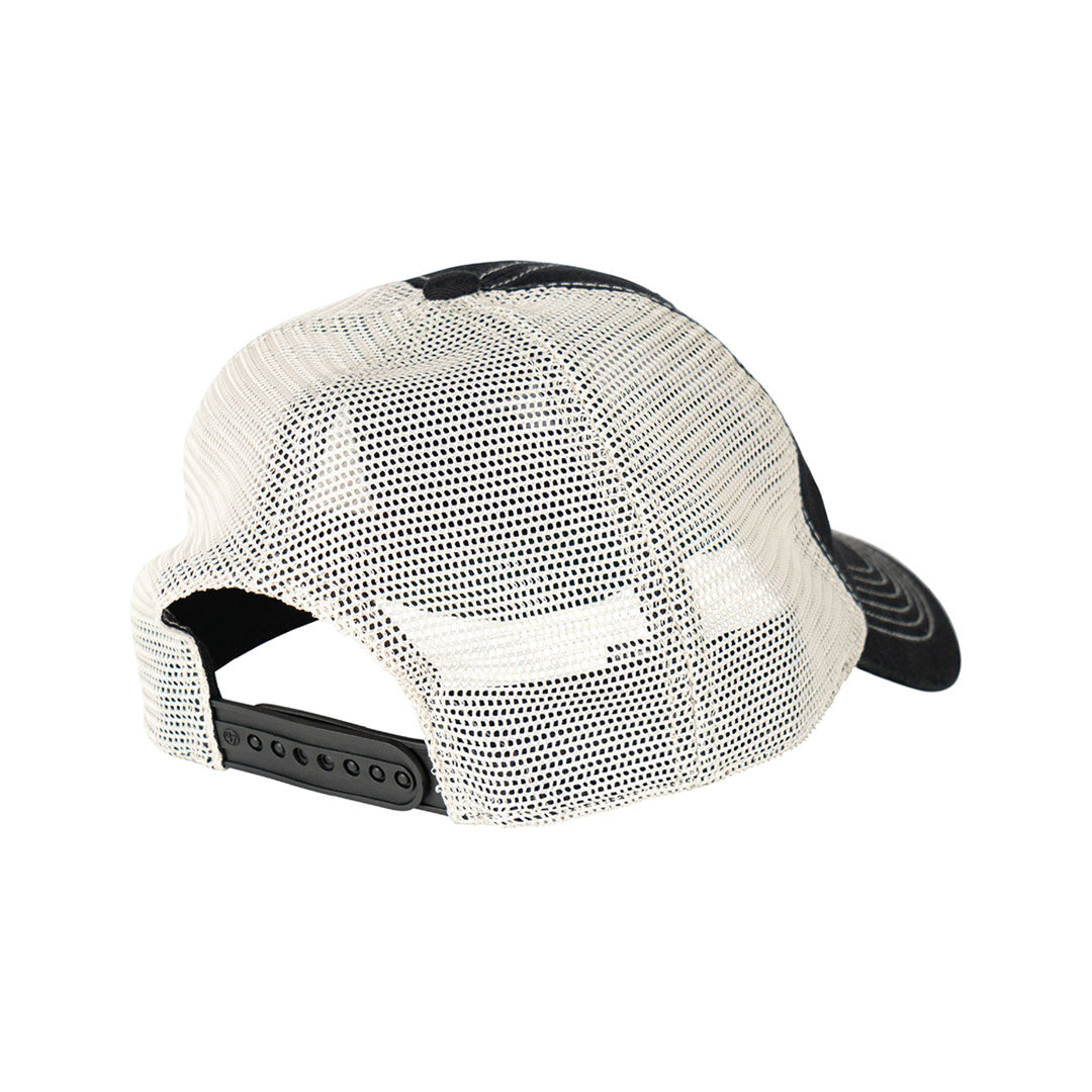 WELCOME SKATEBOARDS（ウェルカム スケートボード）| BARB CONTRAST LOW-PROFILE TRUCKER / BLACK/OFF-WHITE MESH | スノーボード・スケートボードのTACTICS JAPAN
